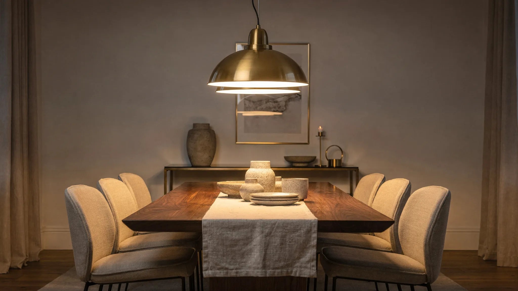 Hängeleuchte Messing höhenverstellbar: Styling-Ideen fürs Esszimmer