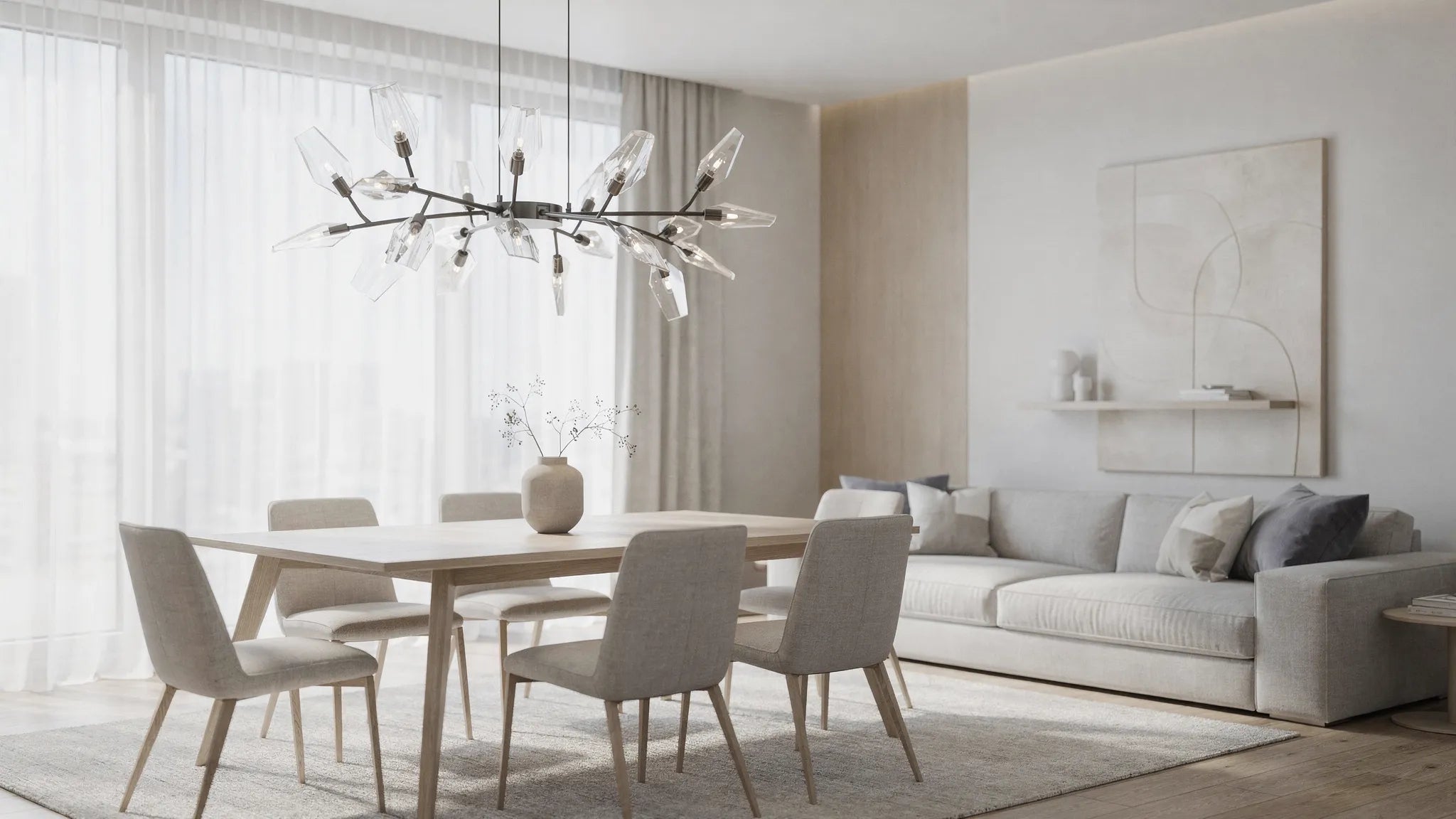 Kronleuchter modern: Welche Größe wirkt edel statt wuchtig?