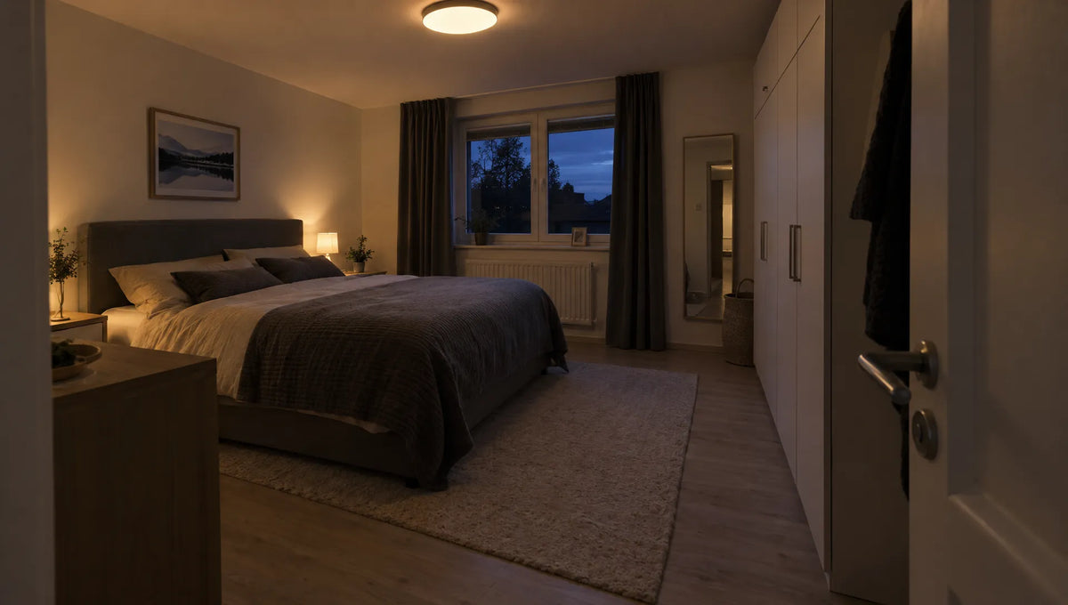 Deckenleuchte im Schlafzimmer dimmbar für Frühaufsteher