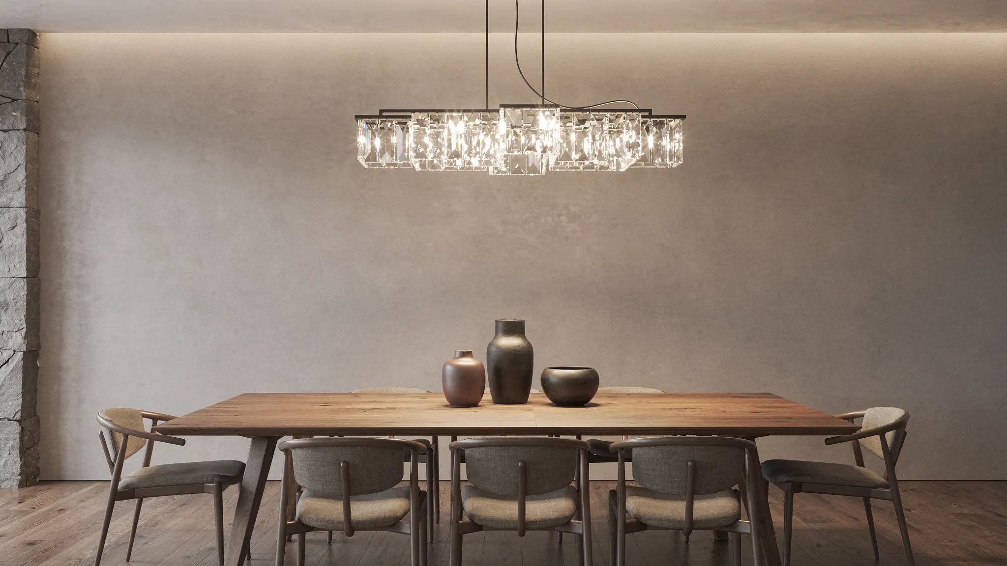 Kristall Leuchter Hängelampe: So wirkt sie modern statt kitschig