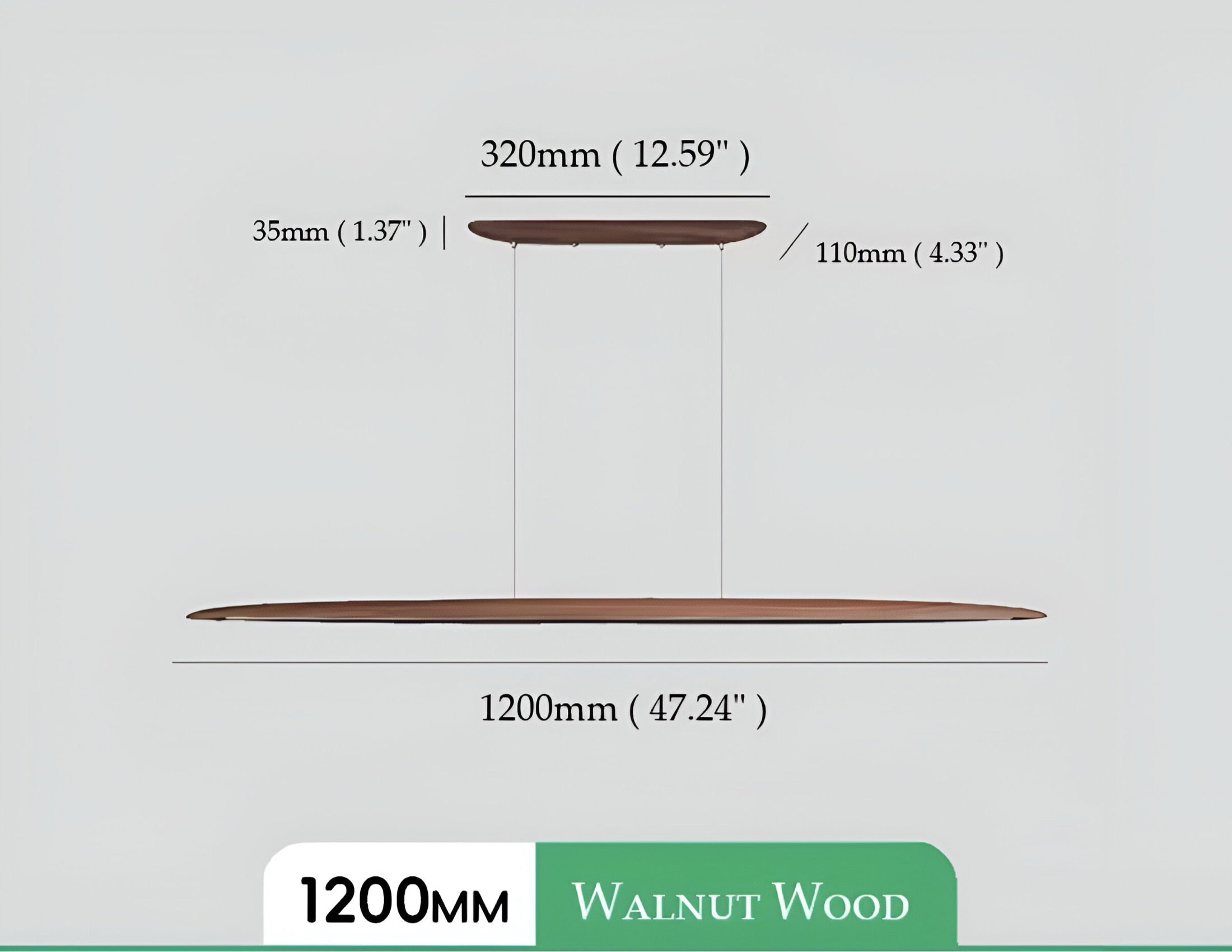 Pendelleuchte Walnut Glow - BUYnBLUE