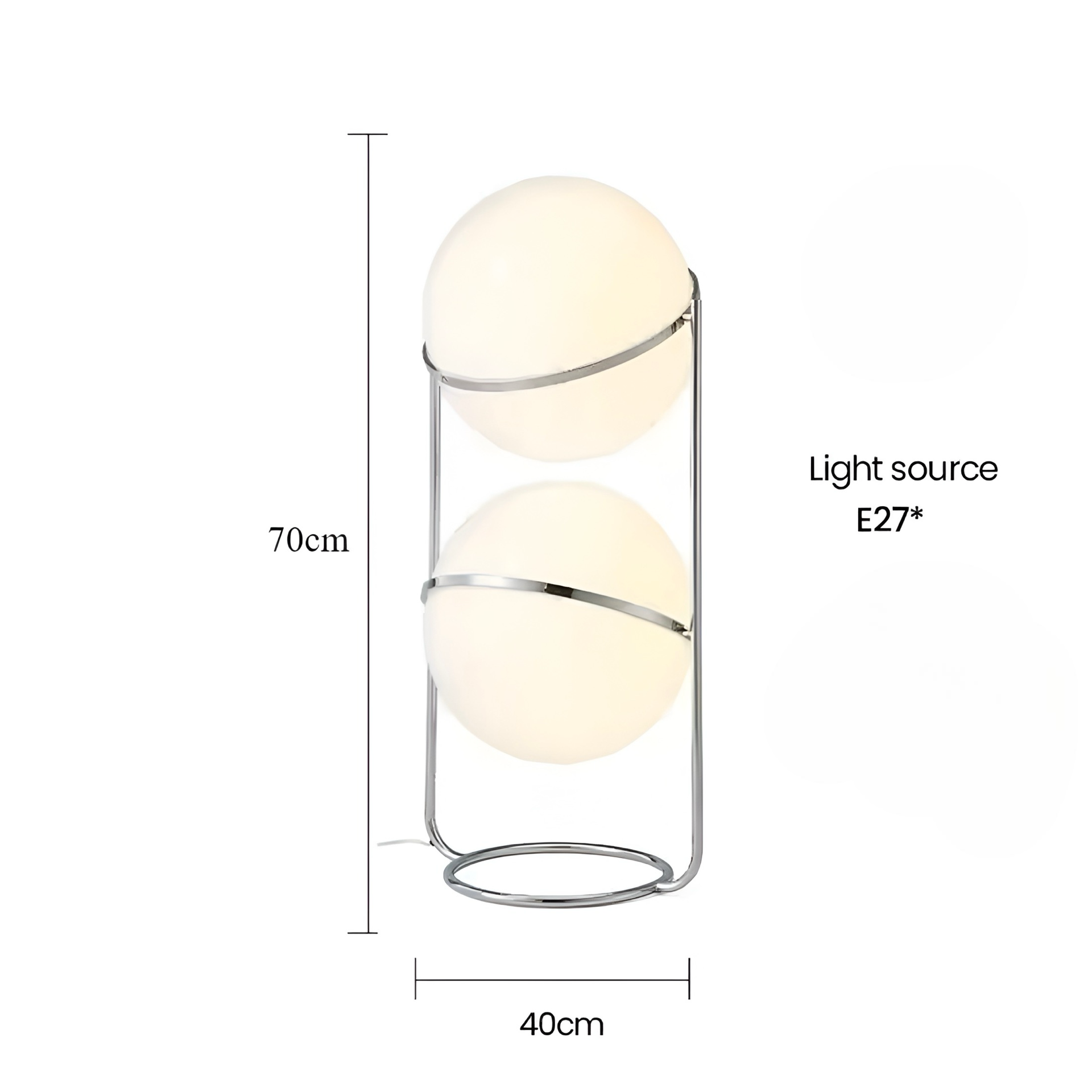 Designer Stehlampe Globo Bianco