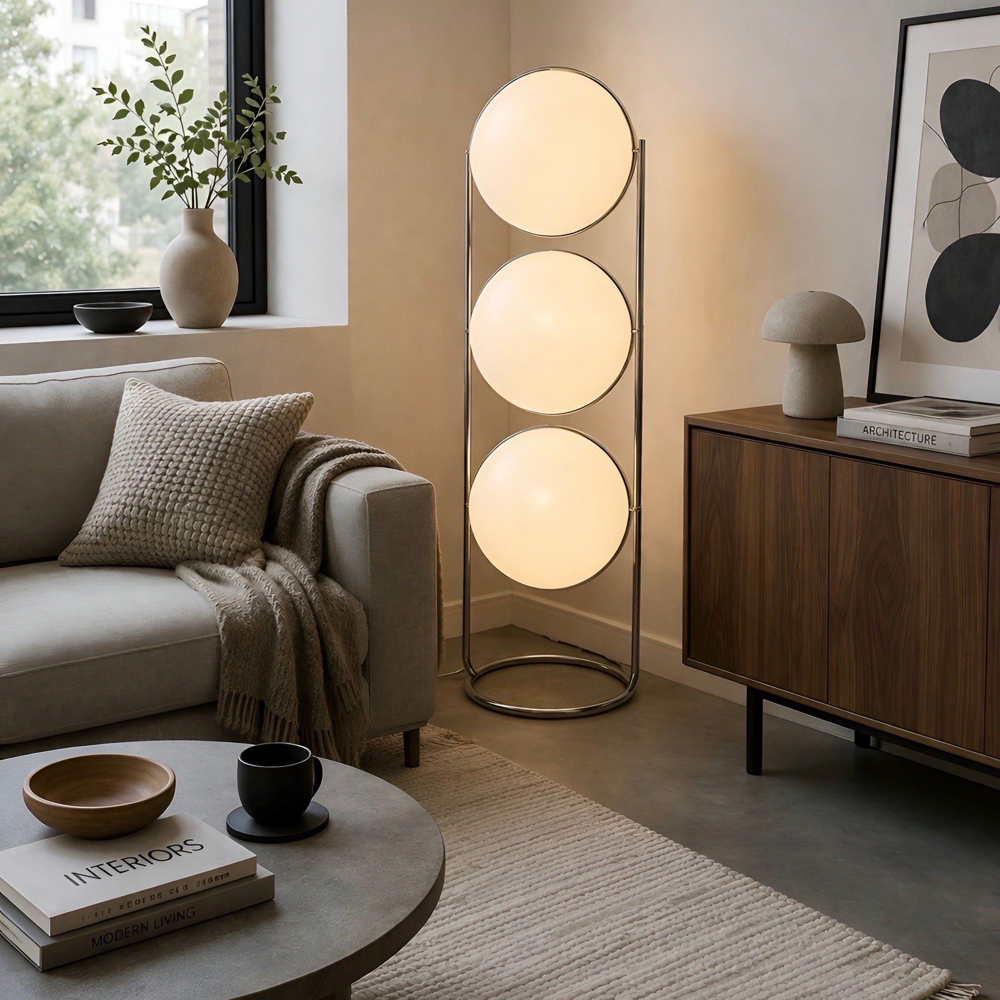 Designer Stehlampe Globo Bianco