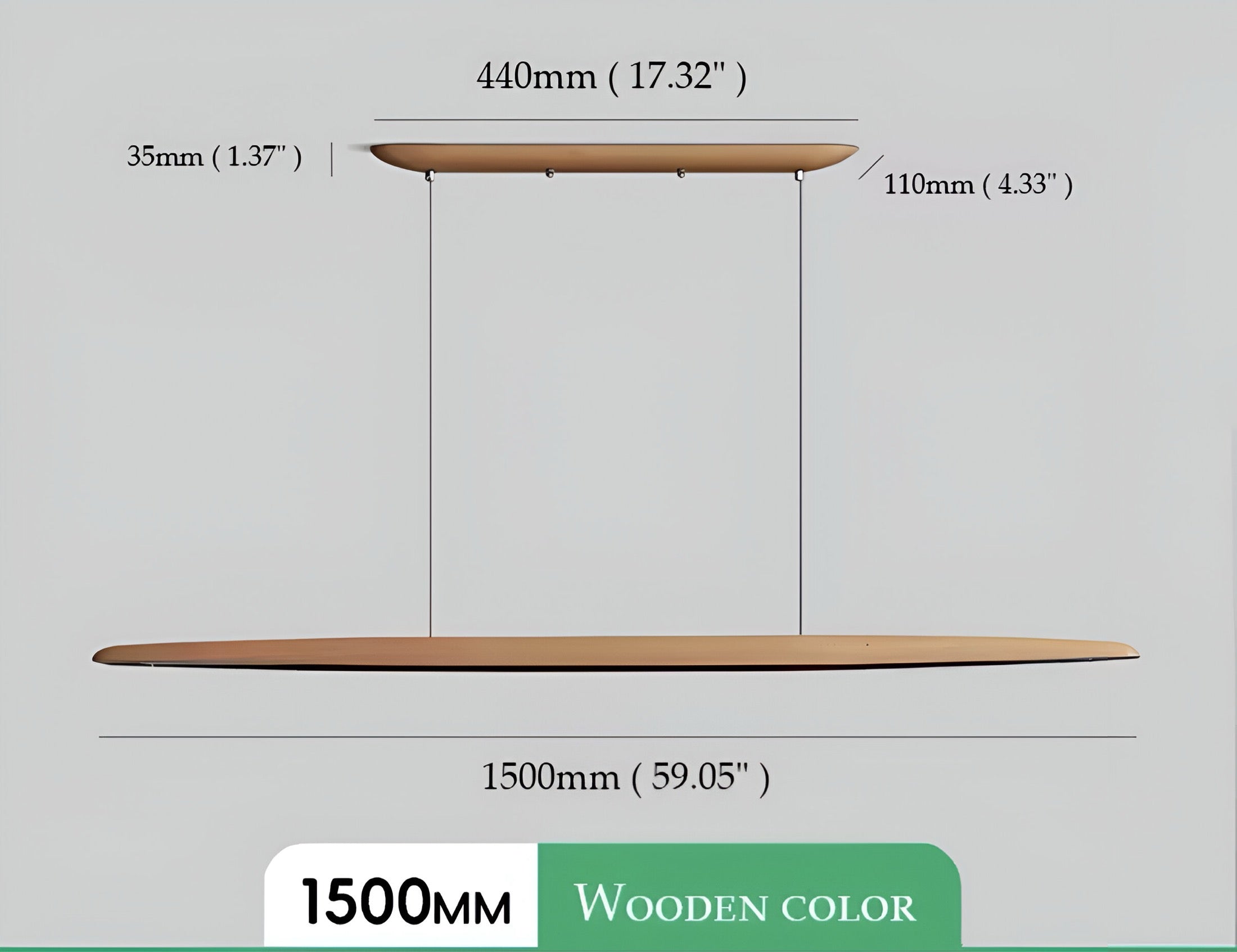 Pendelleuchte Walnut Glow - BUYnBLUE