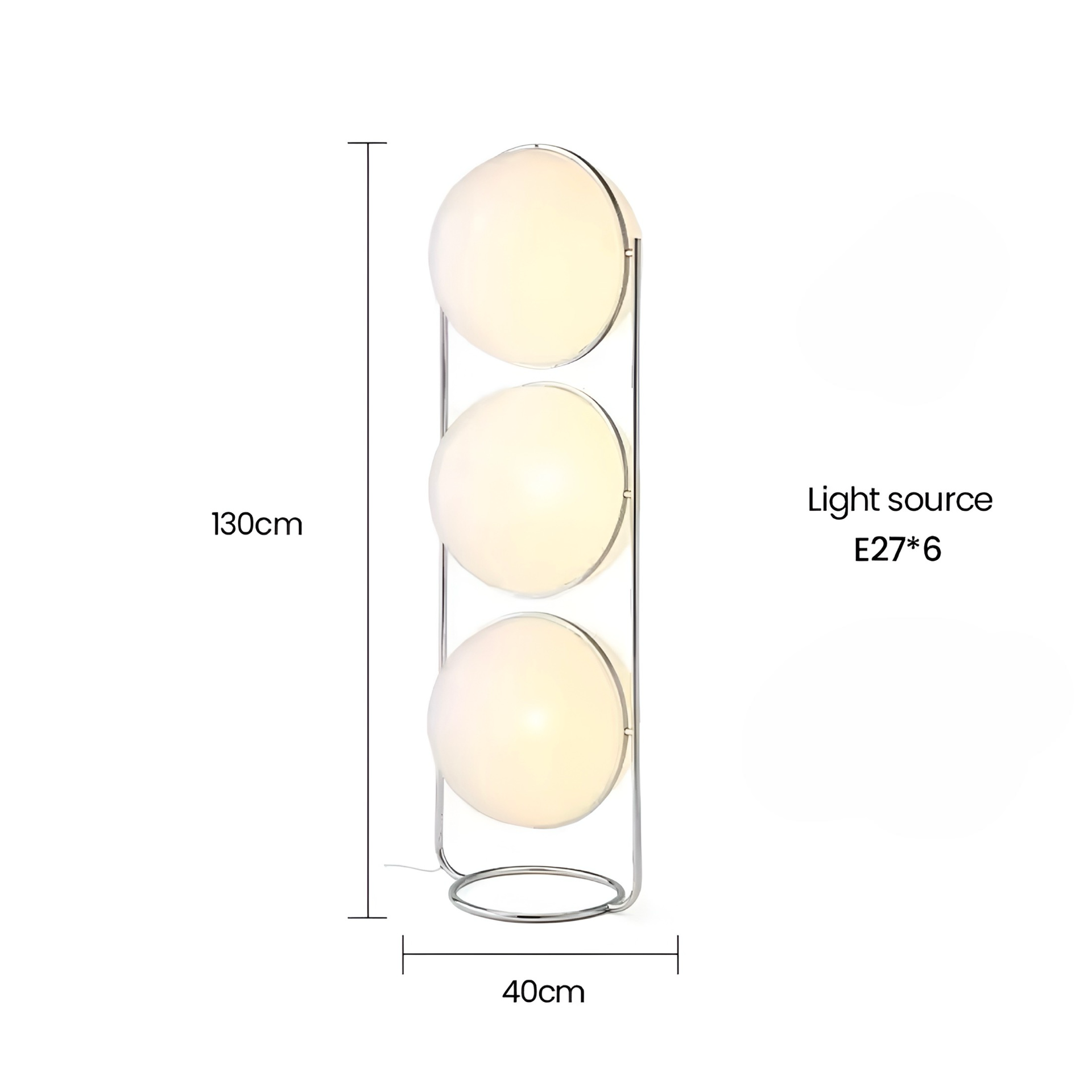 Designer Stehlampe Globo Bianco