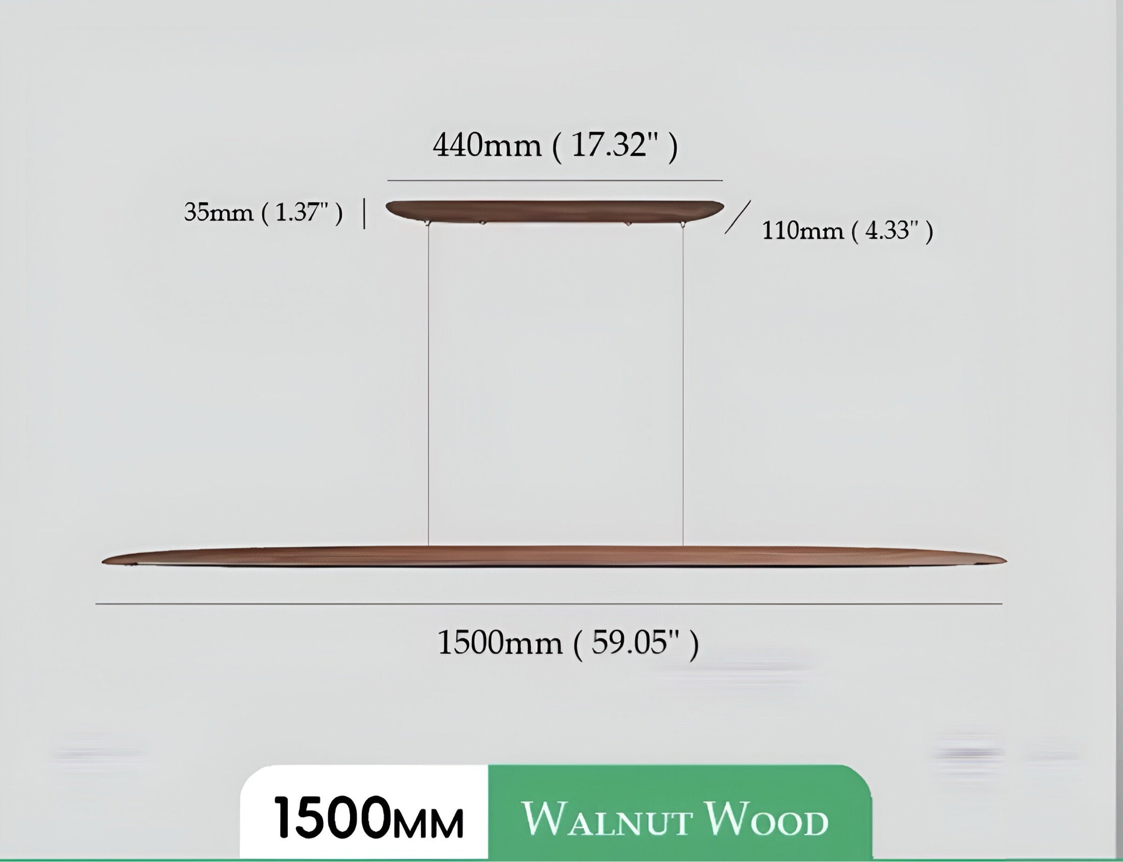 Pendelleuchte Walnut Glow - BUYnBLUE