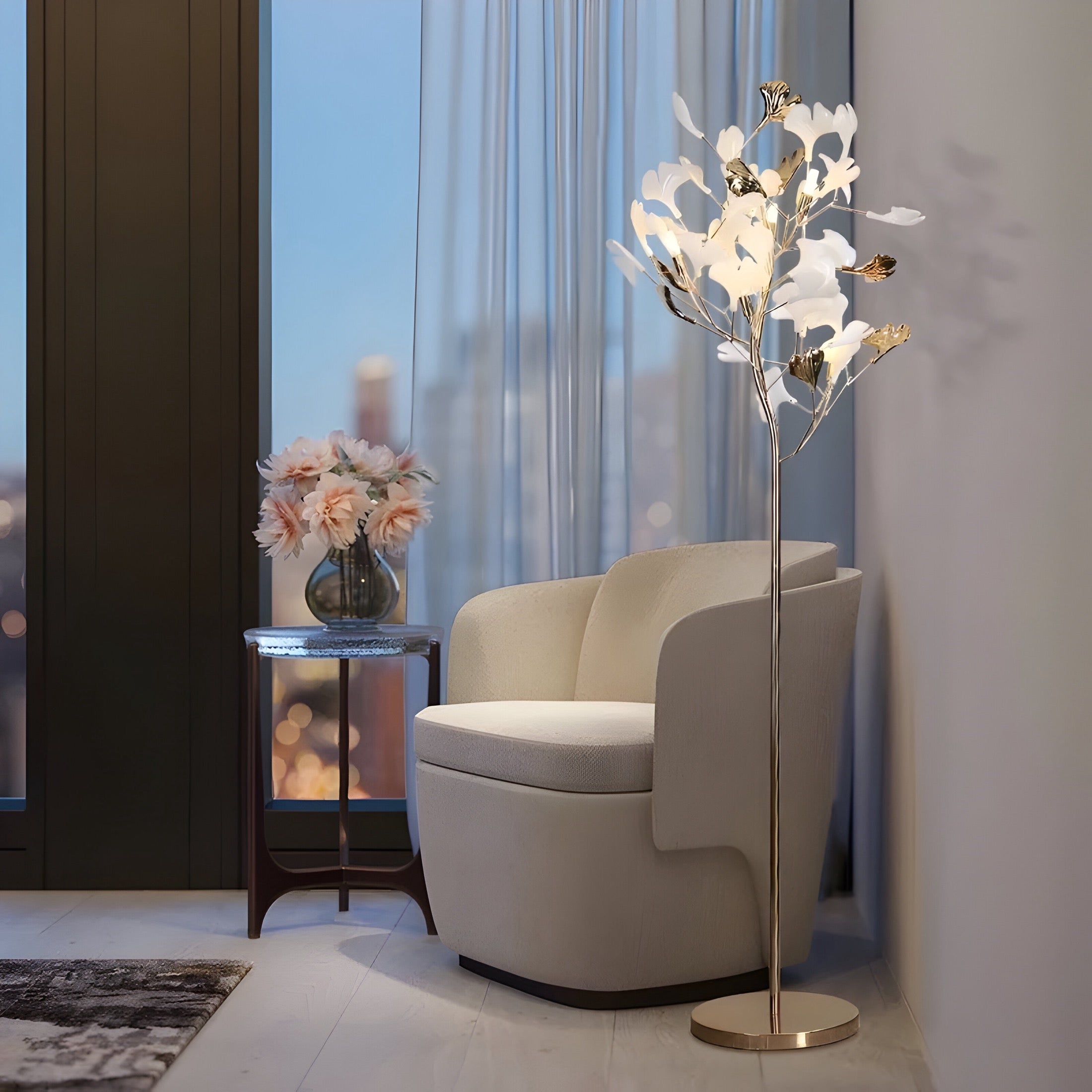 Designer Stehlampe Ginkgo - BUYnBLUE