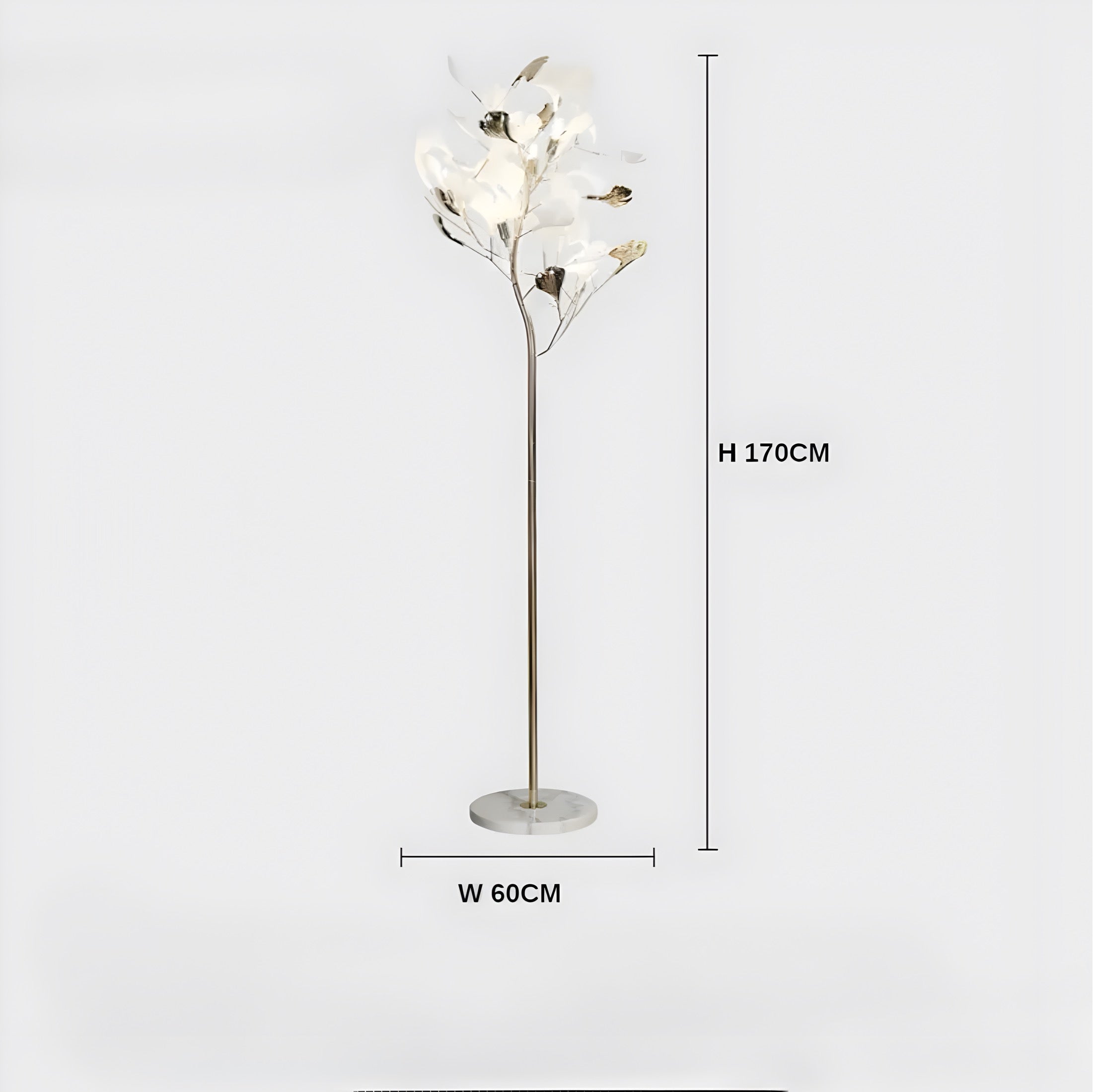 Designer Stehlampe Ginkgo - BUYnBLUE