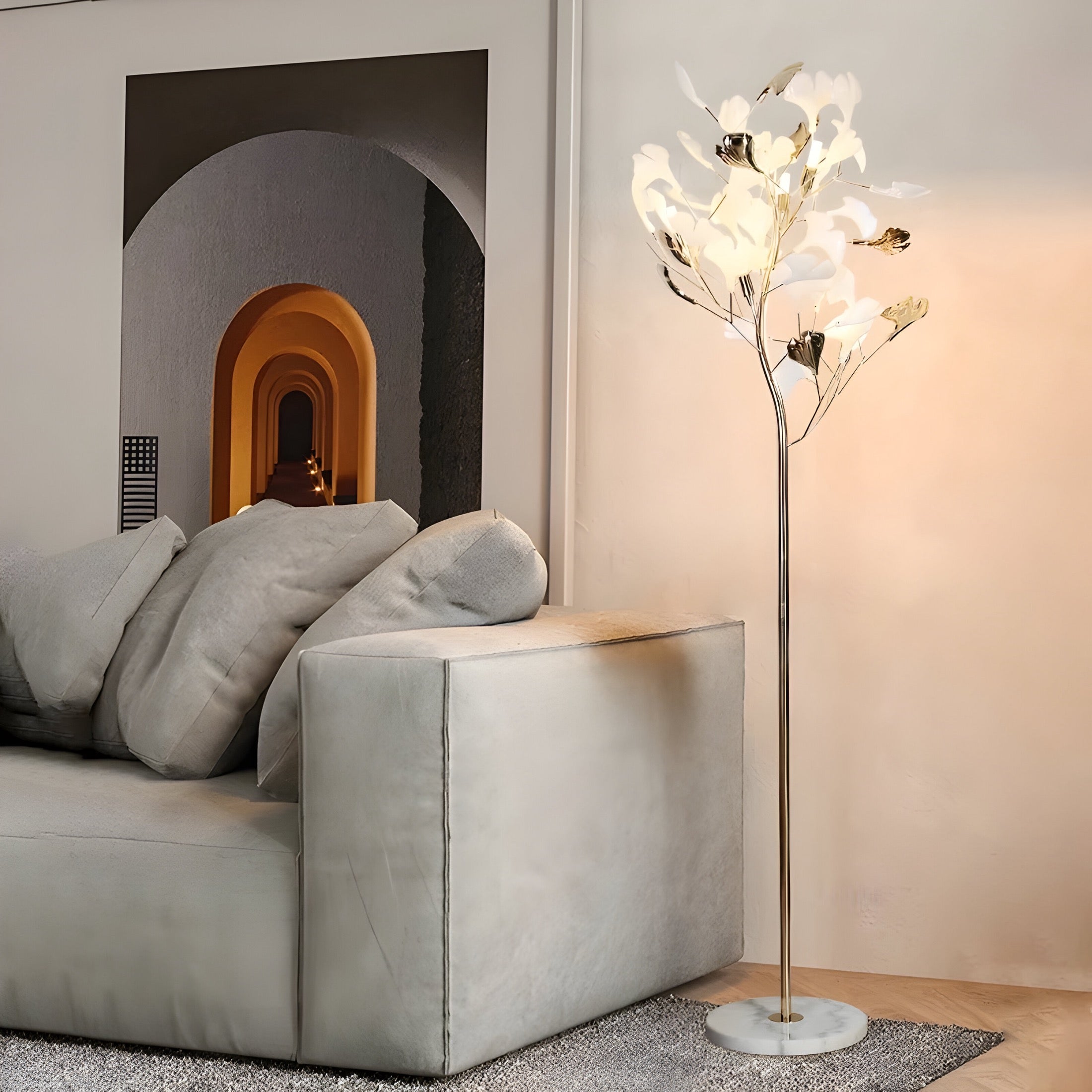 Designer Stehlampe Ginkgo - BUYnBLUE