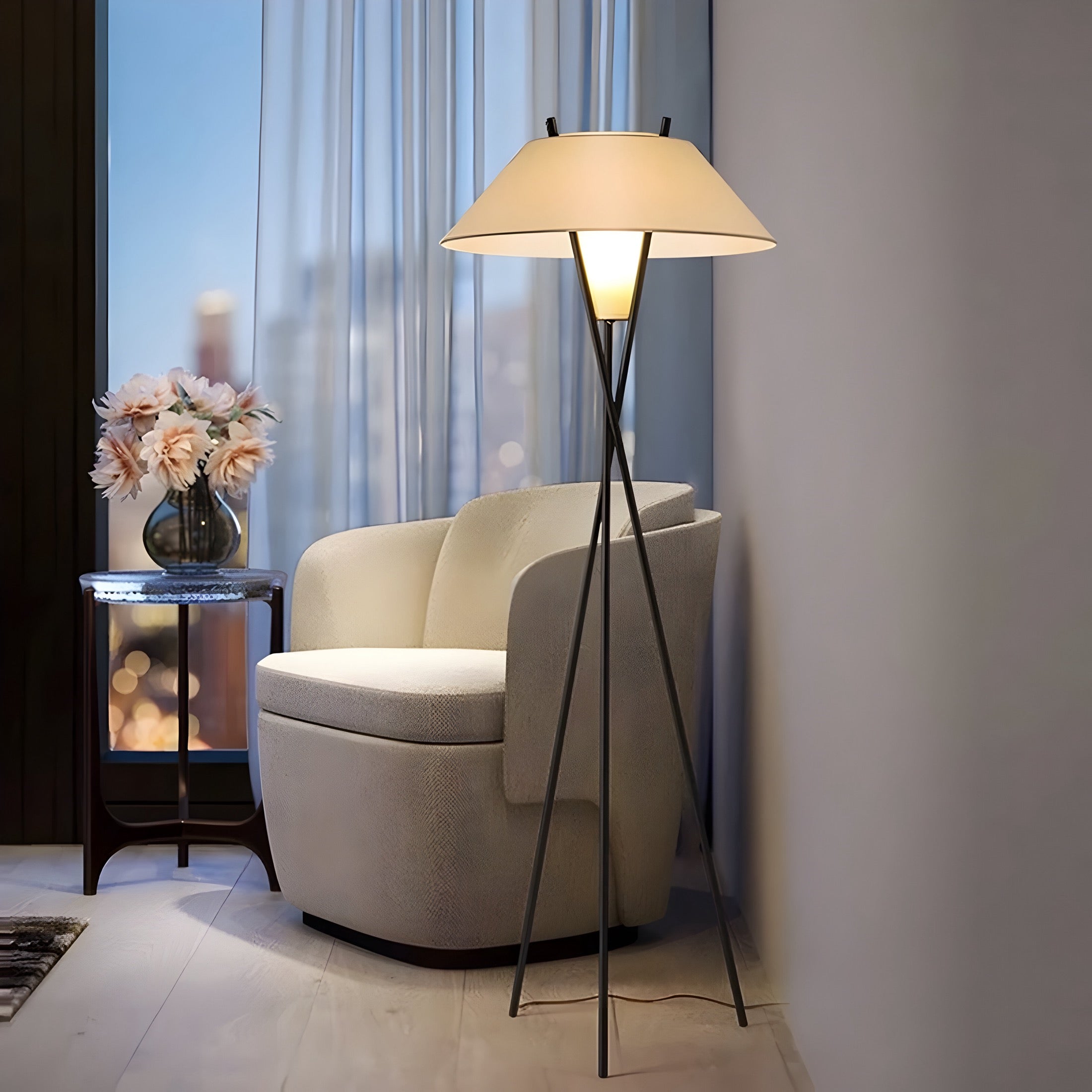 Designer Stehlampe Japandi - BUYnBLUE