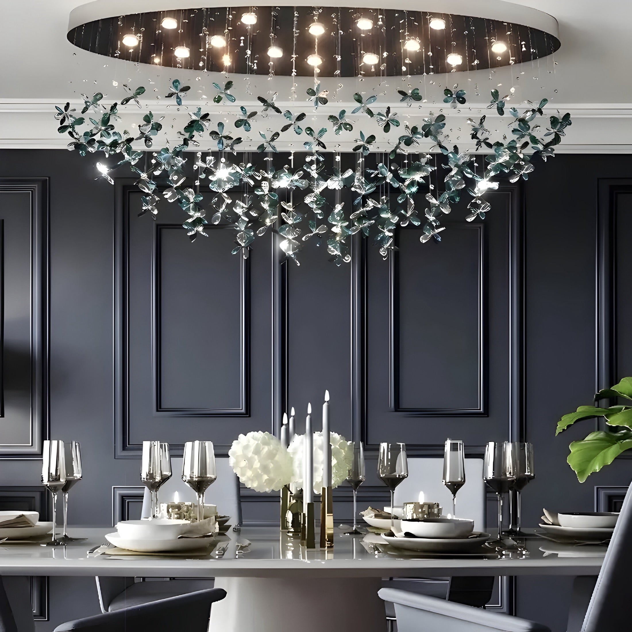 Fiore di Cristallo dining table lamp - BUYnBLUE