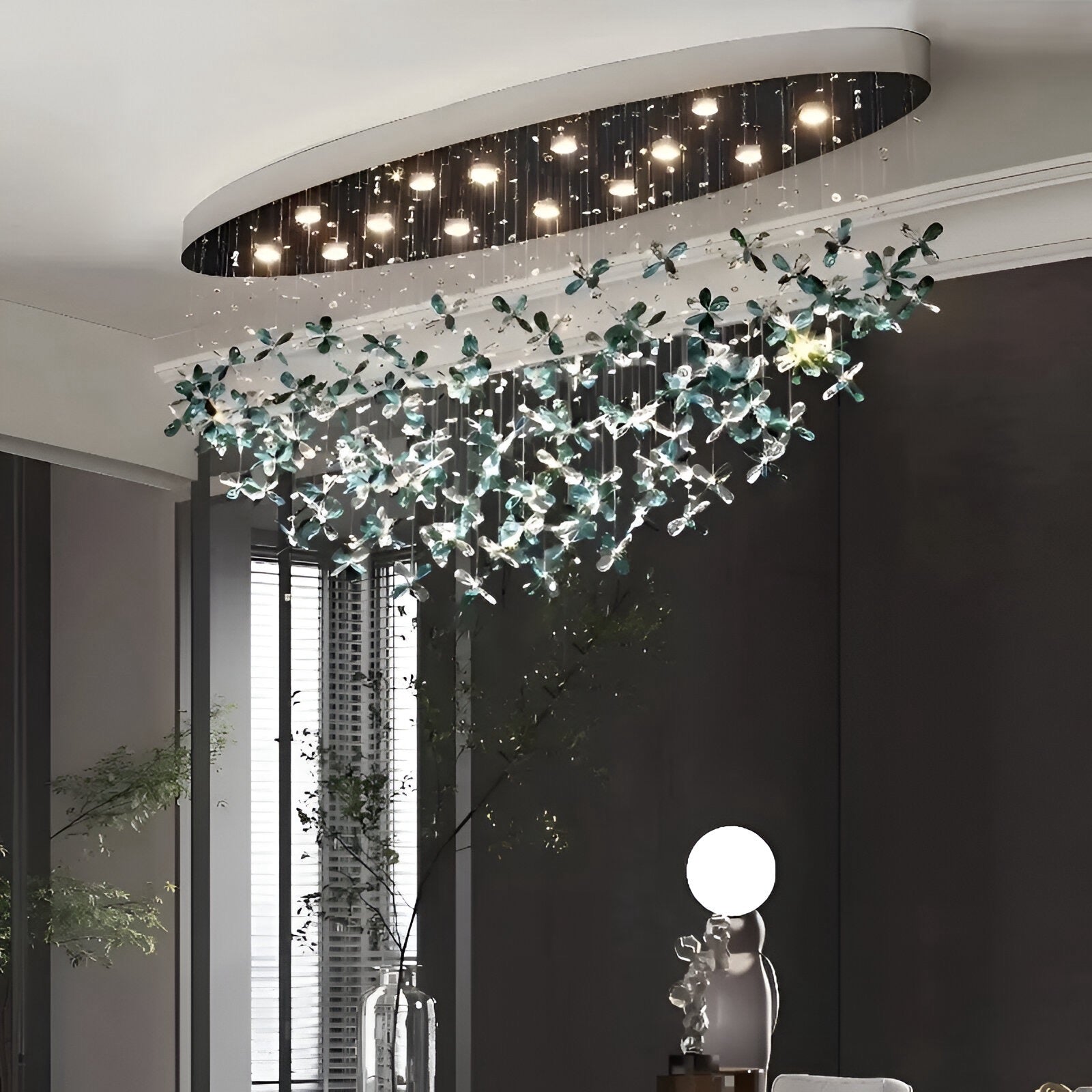 Fiore di Cristallo dining table lamp - BUYnBLUE