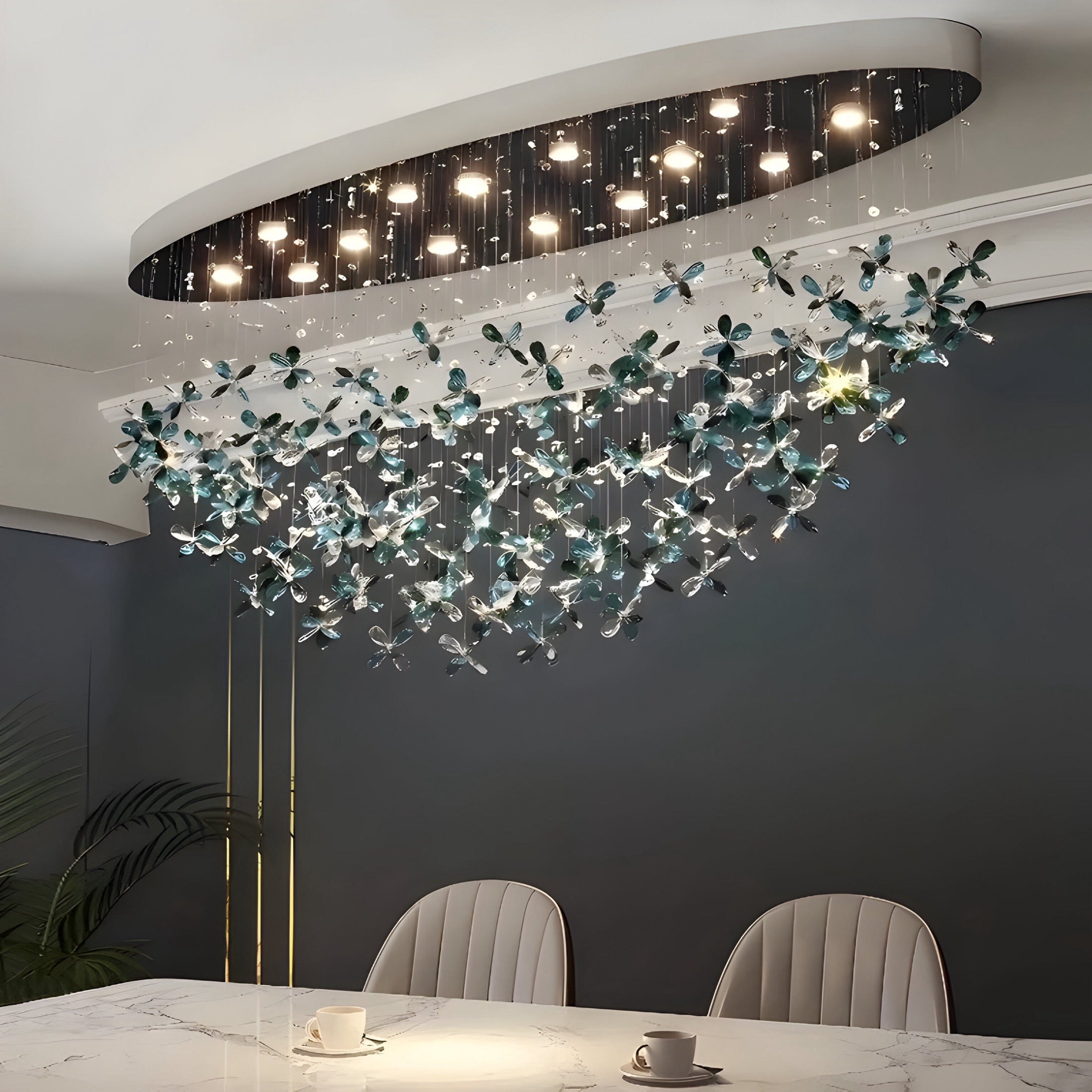 Fiore di Cristallo dining table lamp - BUYnBLUE