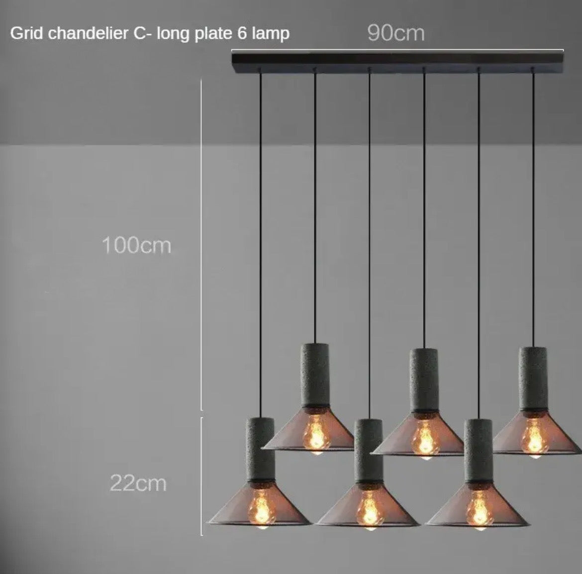Hängelampe Nordic Concrete - BUYnBLUE