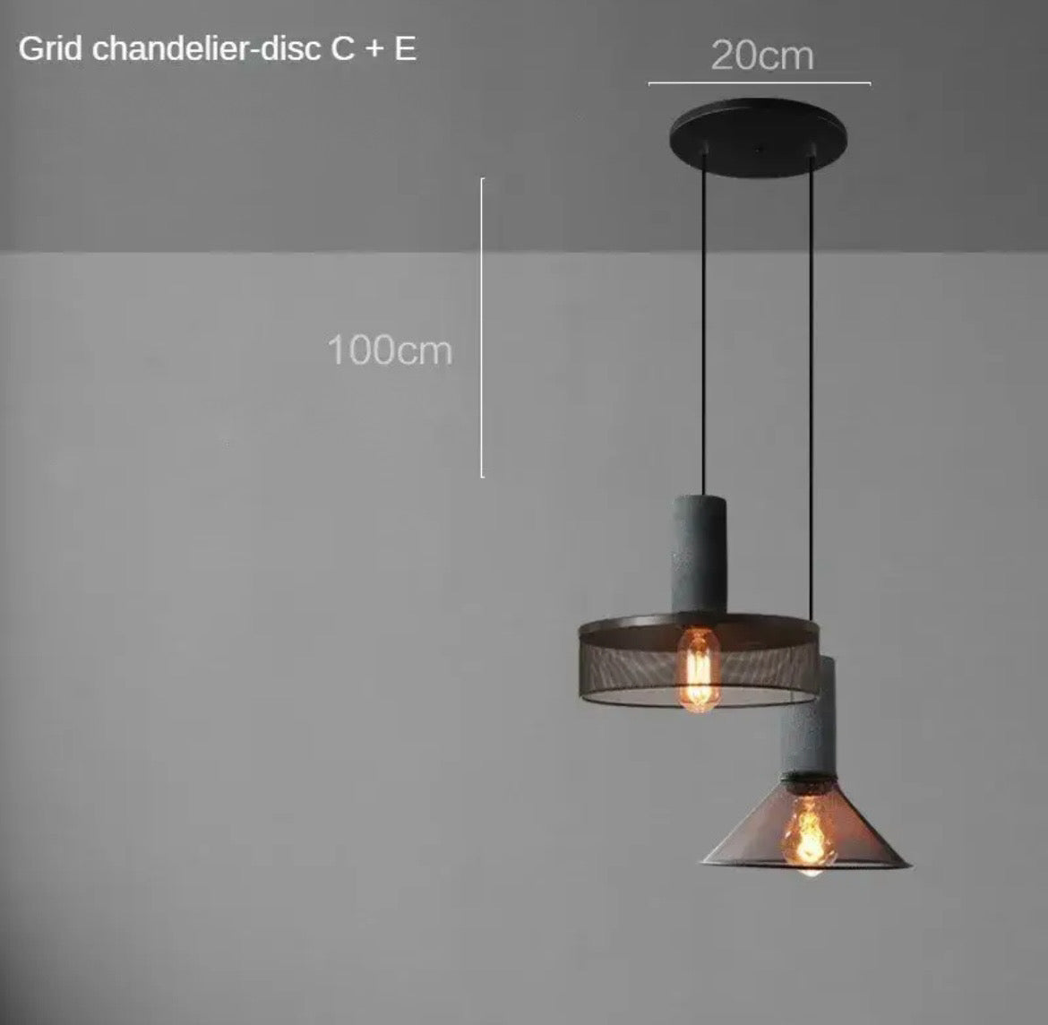 Hängelampe Nordic Concrete - BUYnBLUE