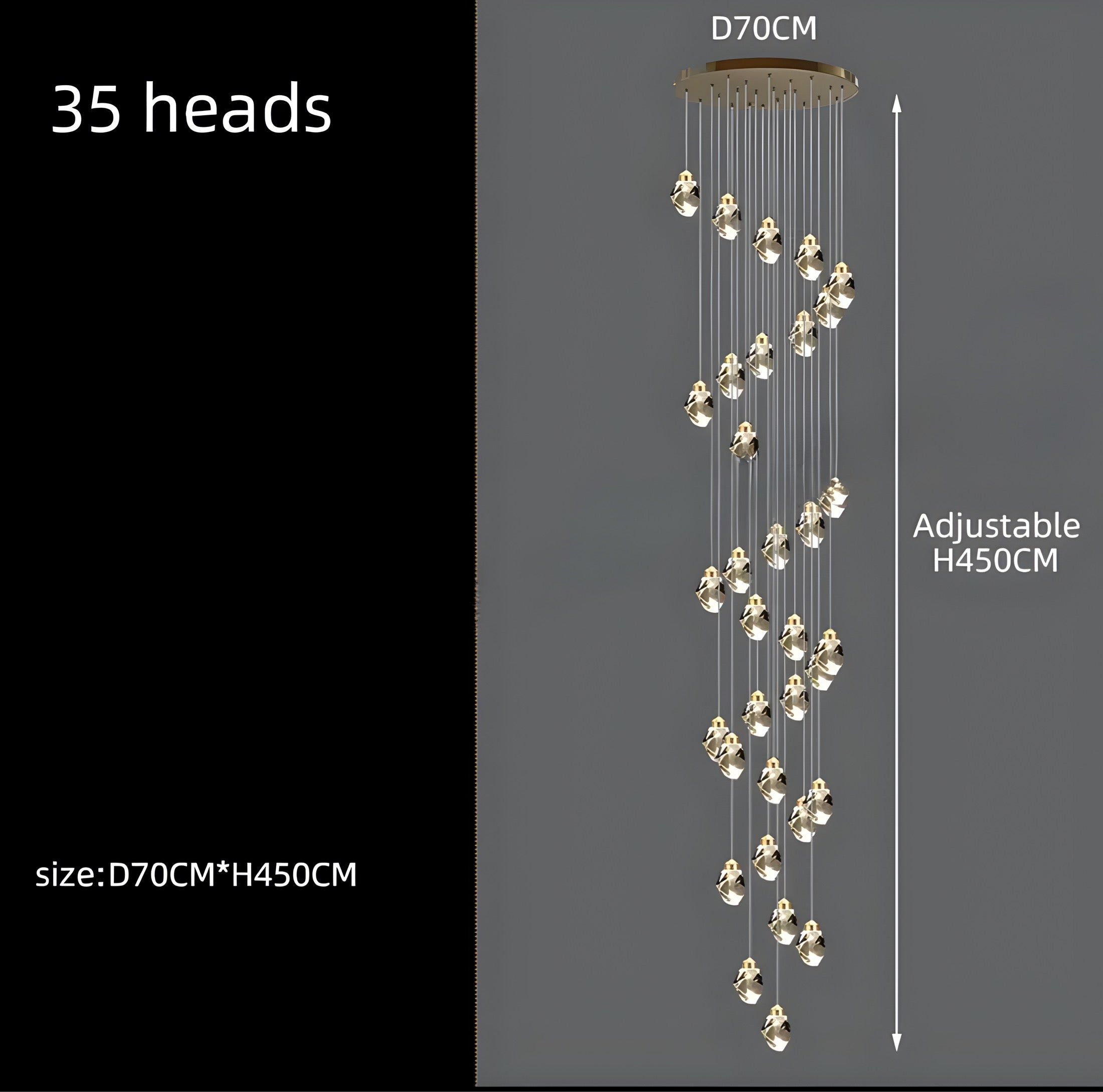 Kronleuchter Modern Cristallo - BUYnBLUE