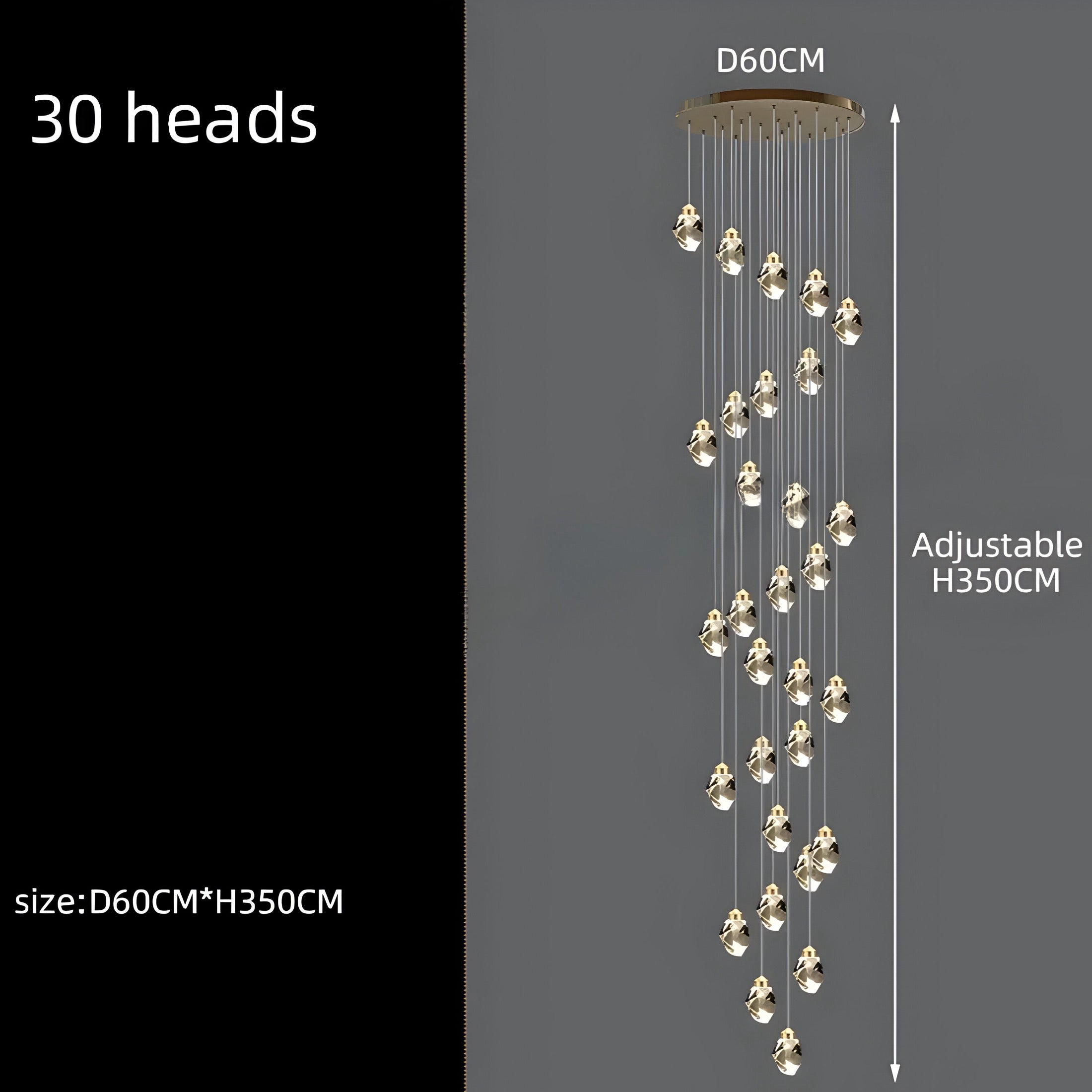 Kronleuchter Modern Cristallo - BUYnBLUE