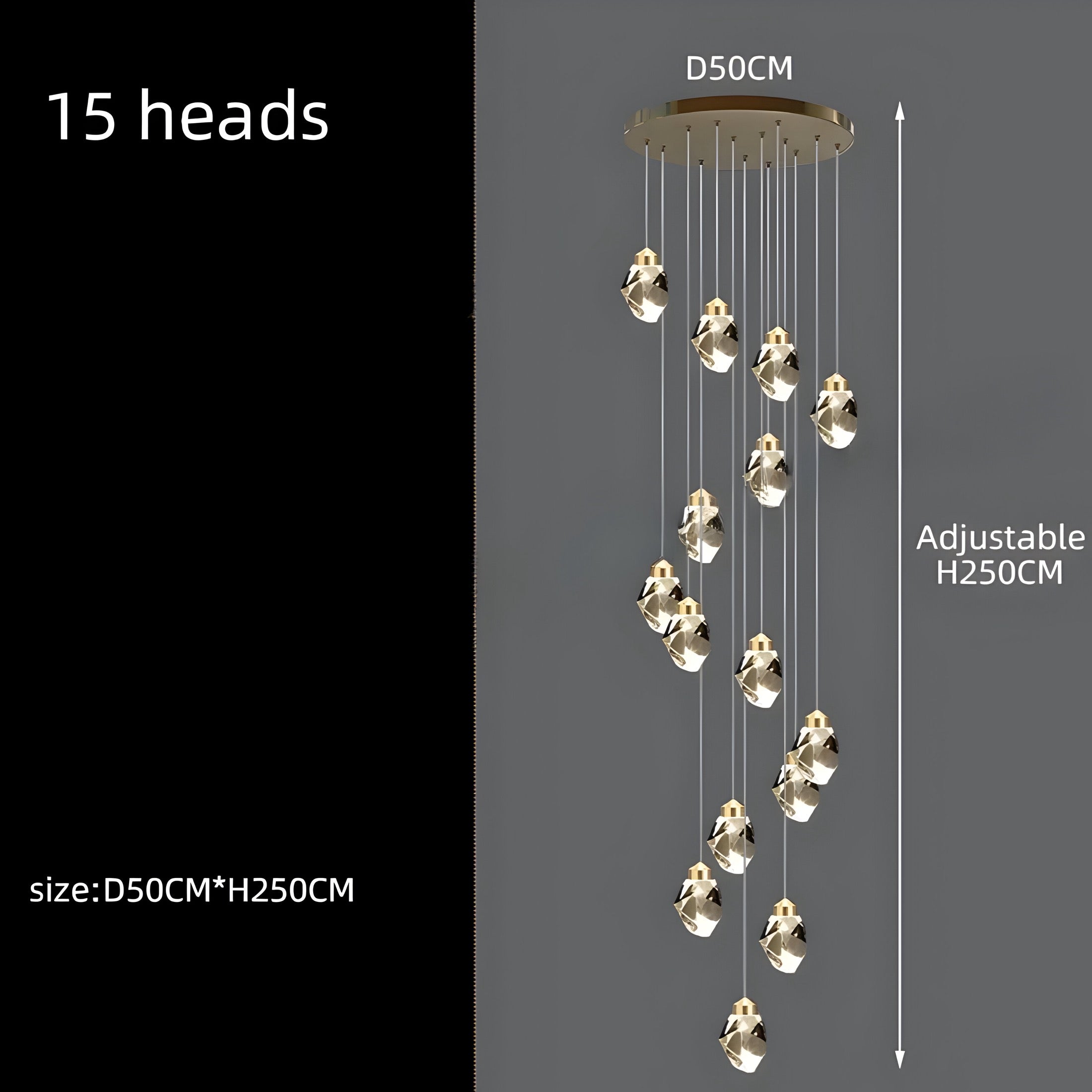 Kronleuchter Modern Cristallo - BUYnBLUE