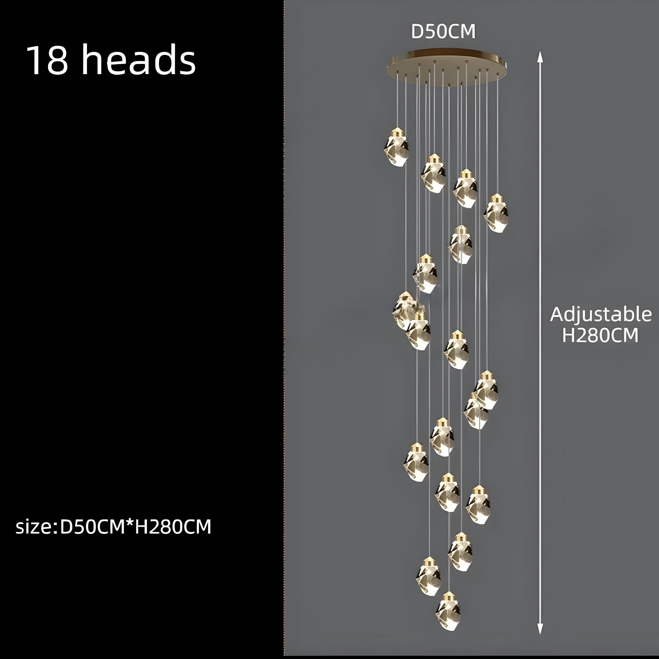 Kronleuchter Modern Cristallo - BUYnBLUE