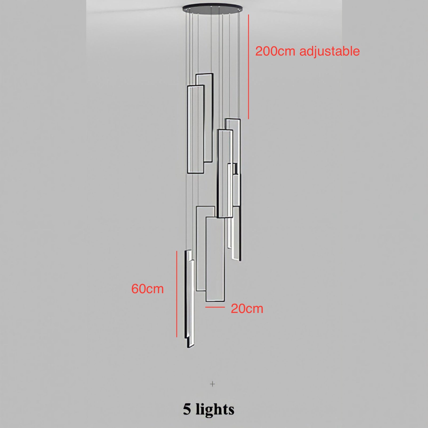 Lampadario Nordic Quadros - BUYnBLUE