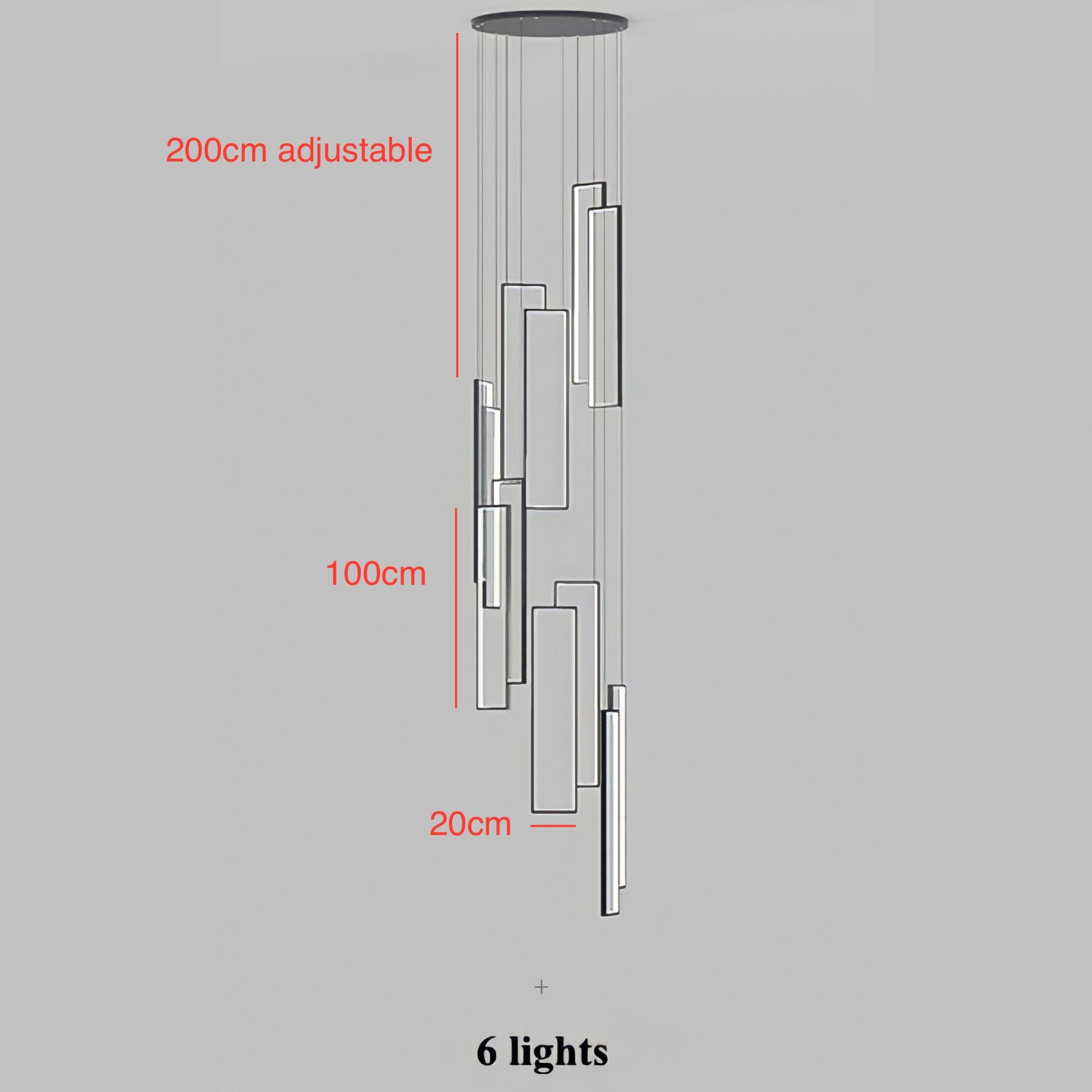 Lampadario Nordic Quadros - BUYnBLUE