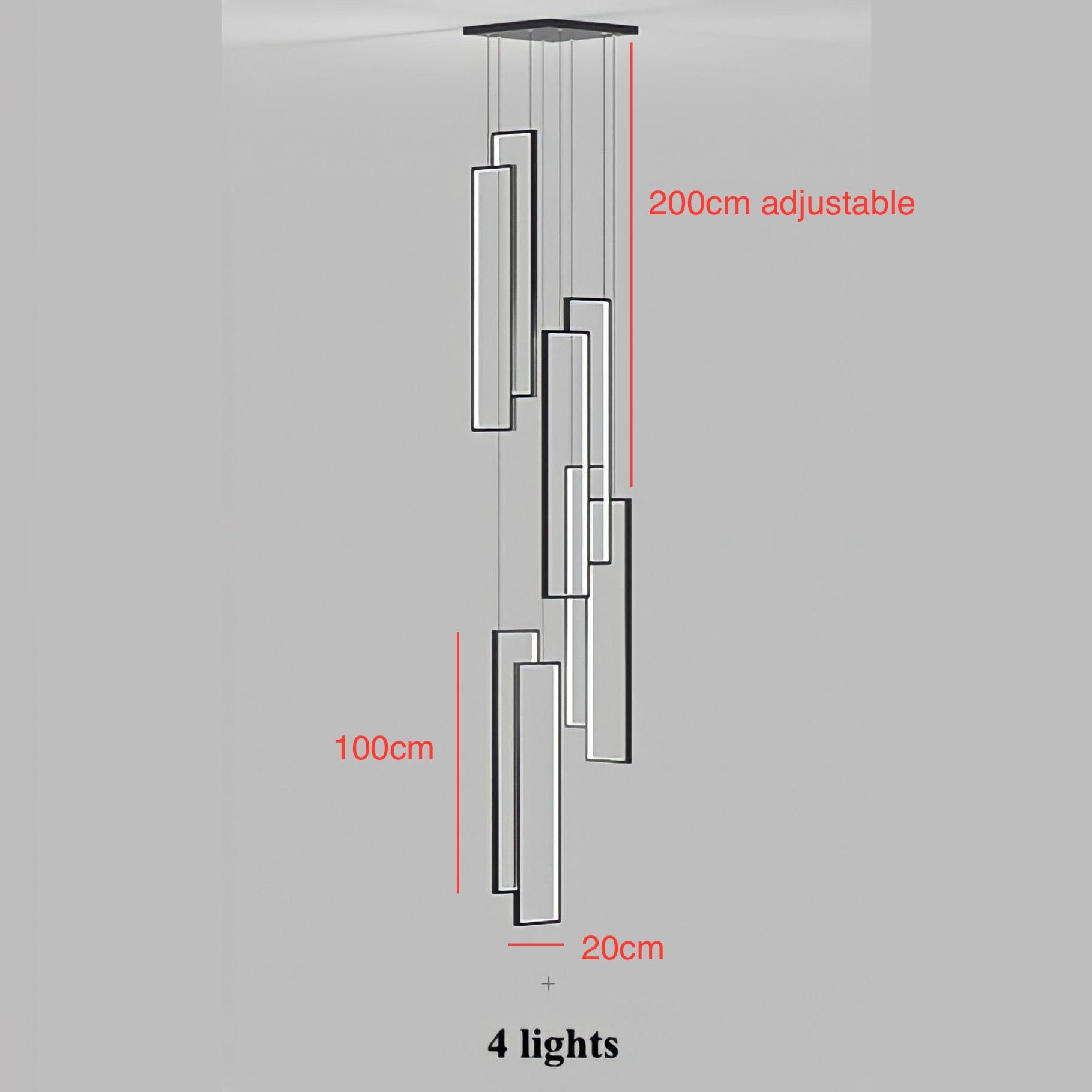 Lampadario Nordic Quadros - BUYnBLUE