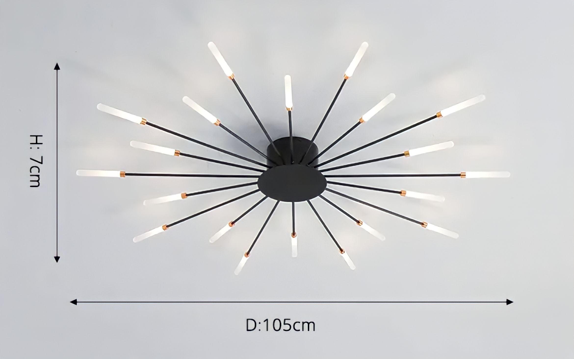 Moderne Deckenlampe im Stacheldesign - BUYnBLUE