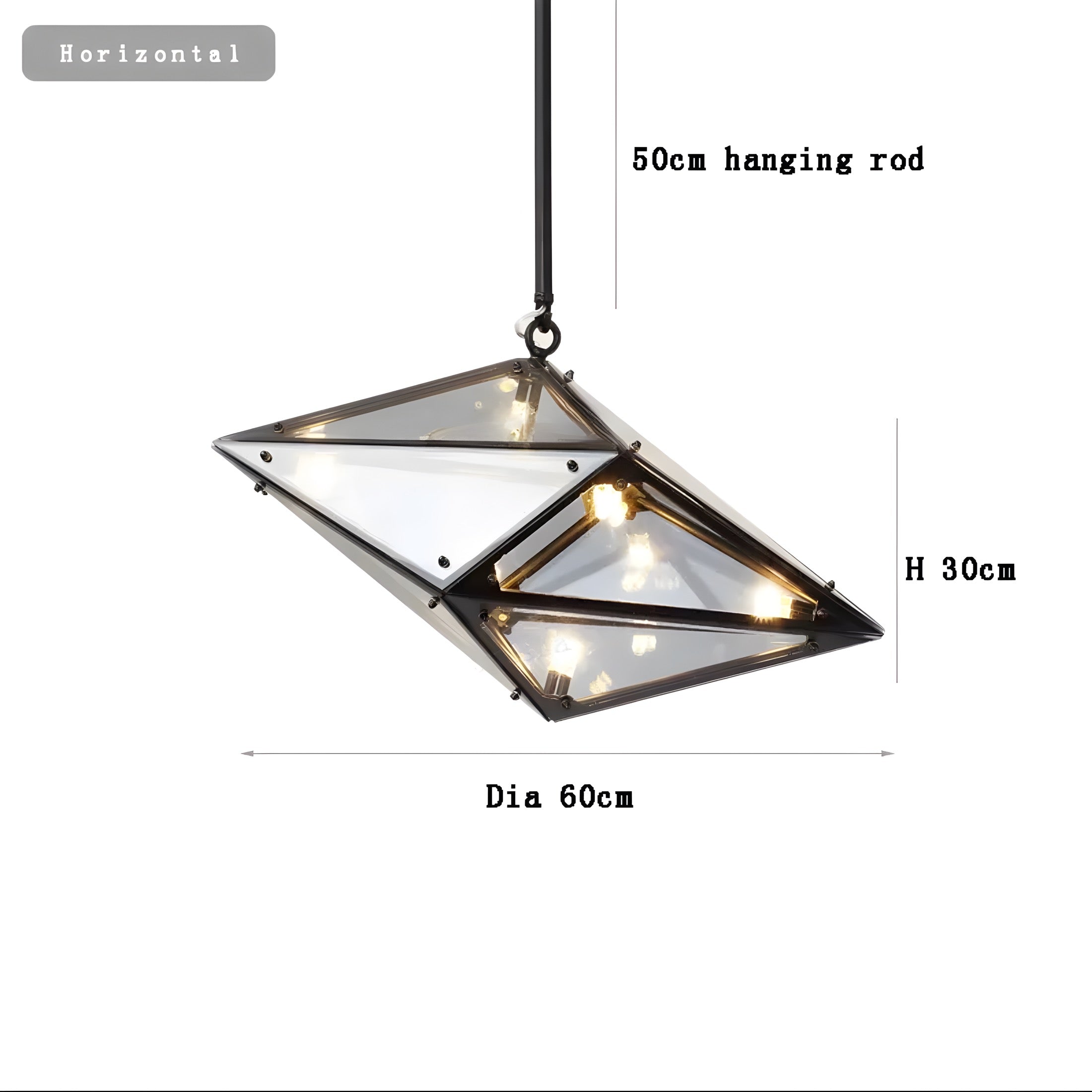 Moderne Hängelampe Diamante Grezzo - BUYnBLUE