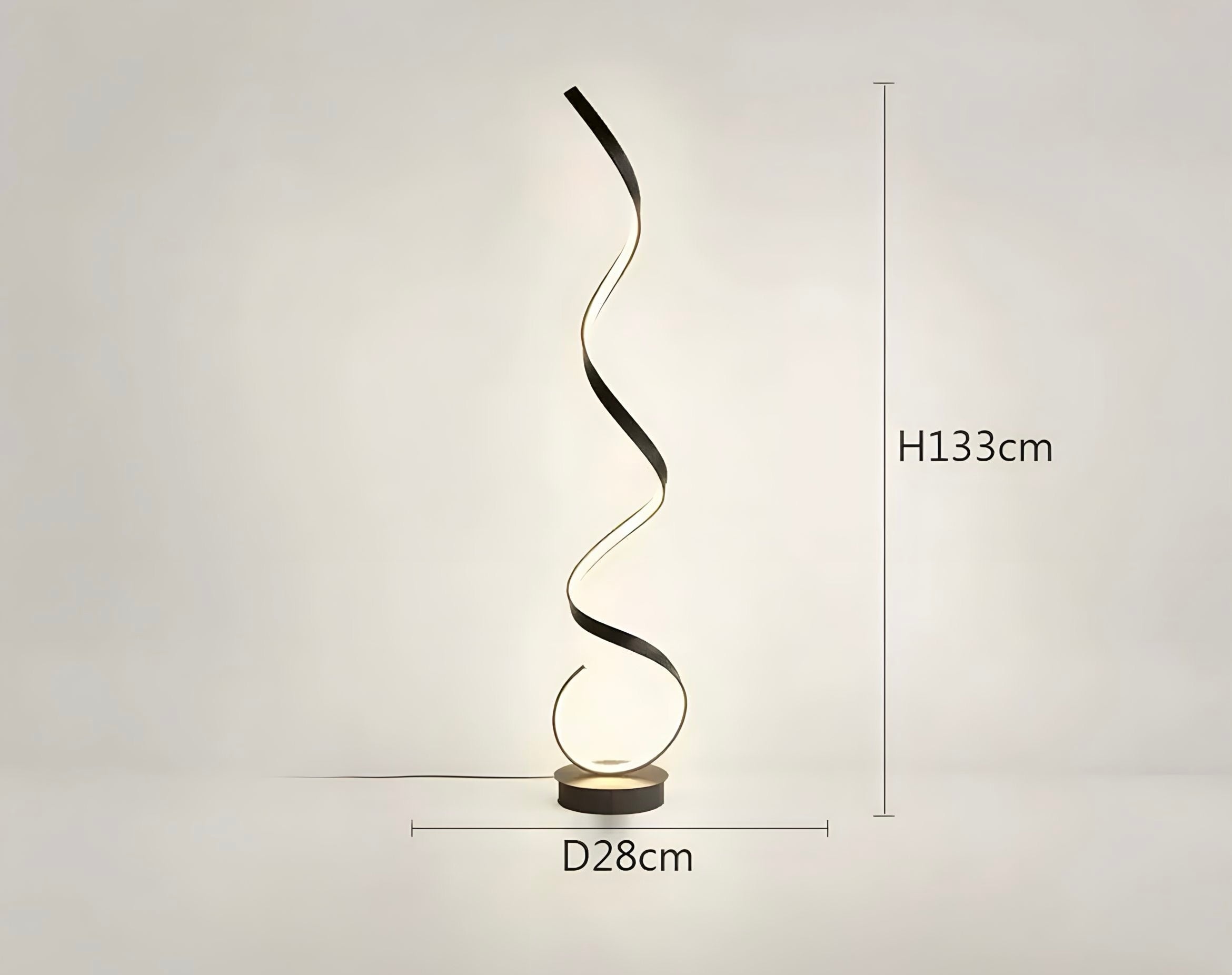 Stehlampe im Spiral Design - BUYnBLUE