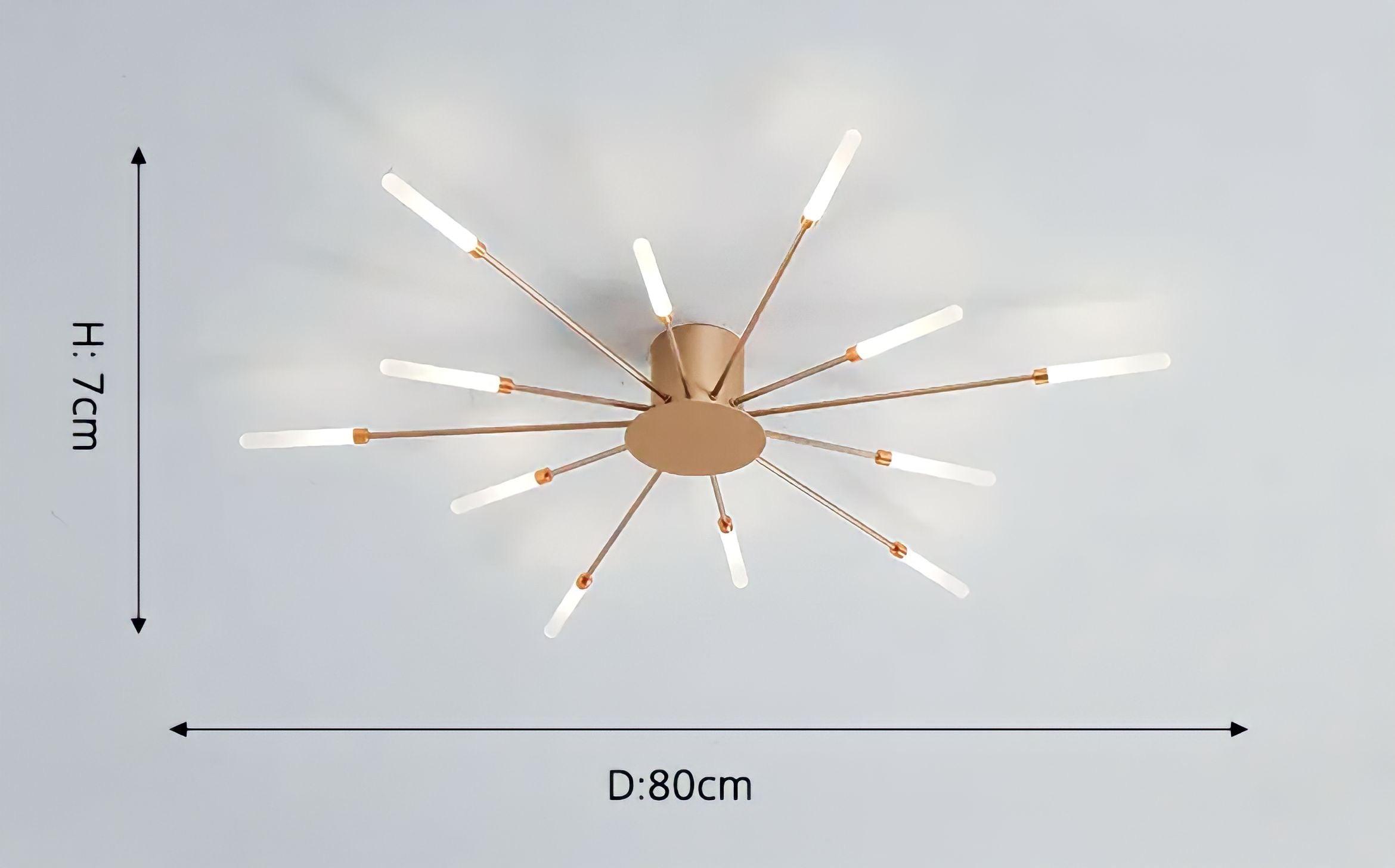 Moderne Deckenlampe im Stacheldesign - BUYnBLUE 