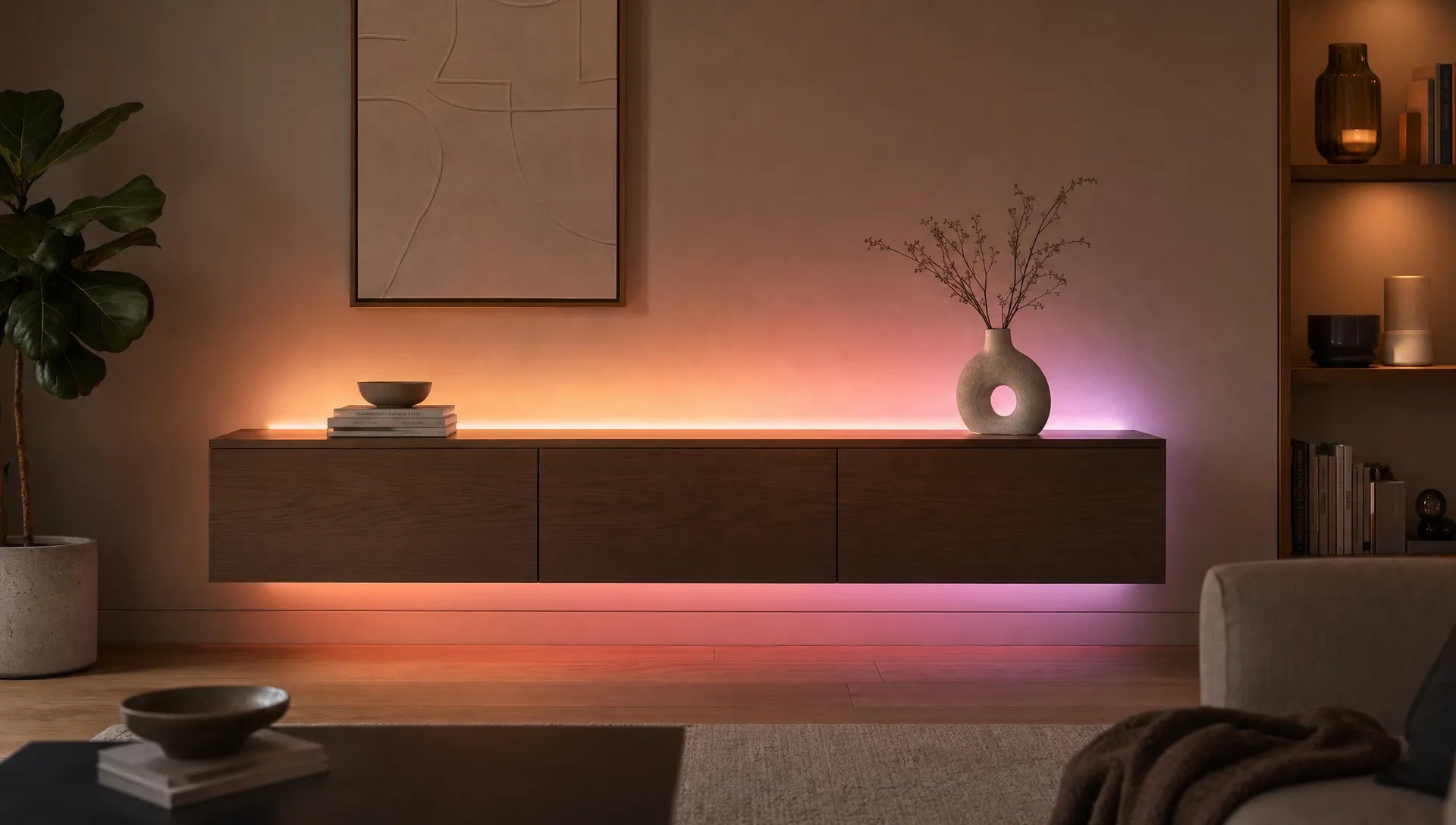 RGB-LED-Lampe richtig einsetzen ohne Wohnlichkeit zu verlieren