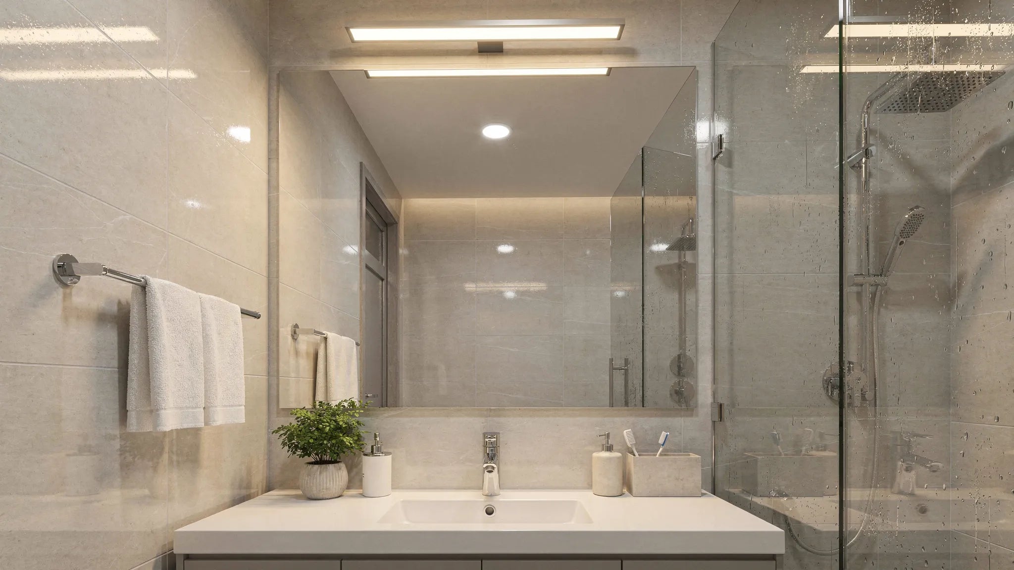 Badezimmer Deckenleuchte: Hell, sicher und wohnlich kombinieren