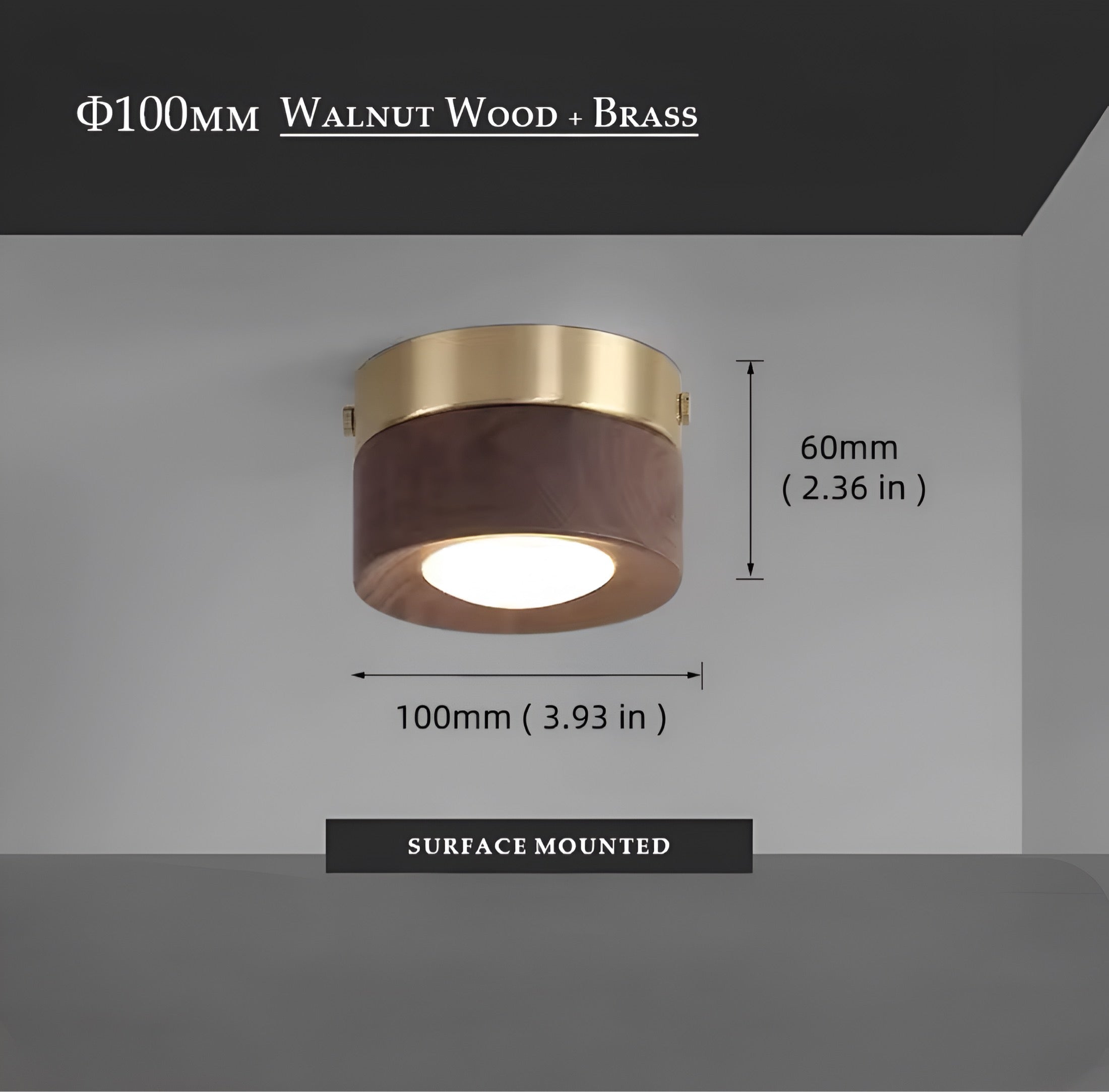 Deckenlampe Walnut Luxe