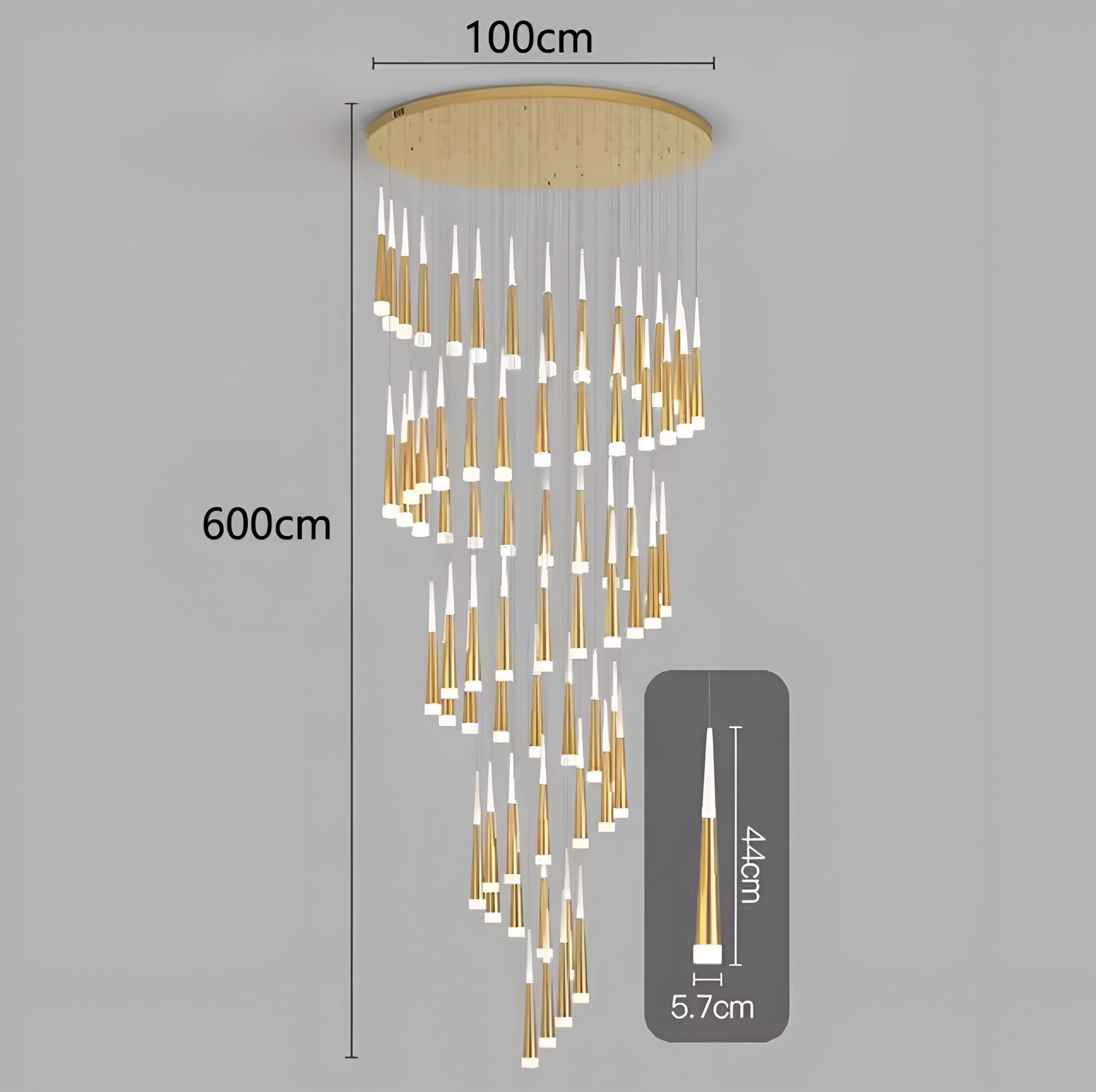 Duplex chandelier Cornet
