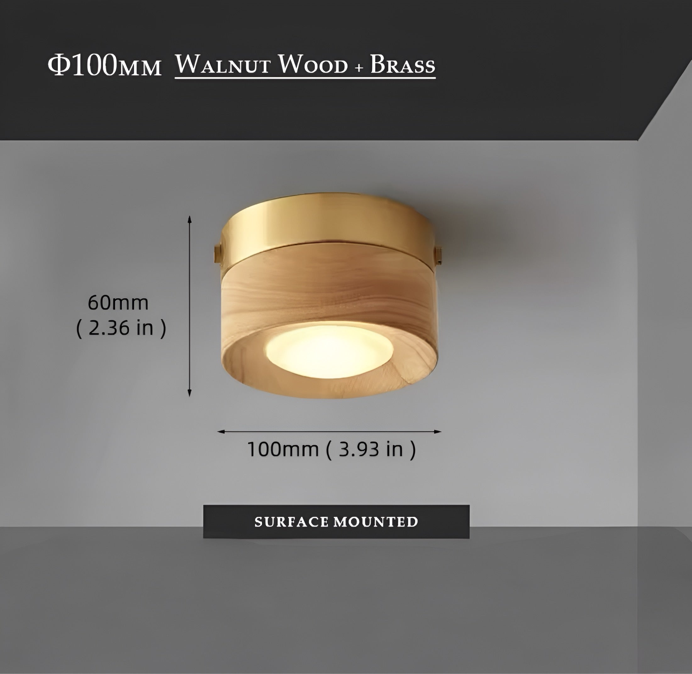 Deckenlampe Walnut Luxe