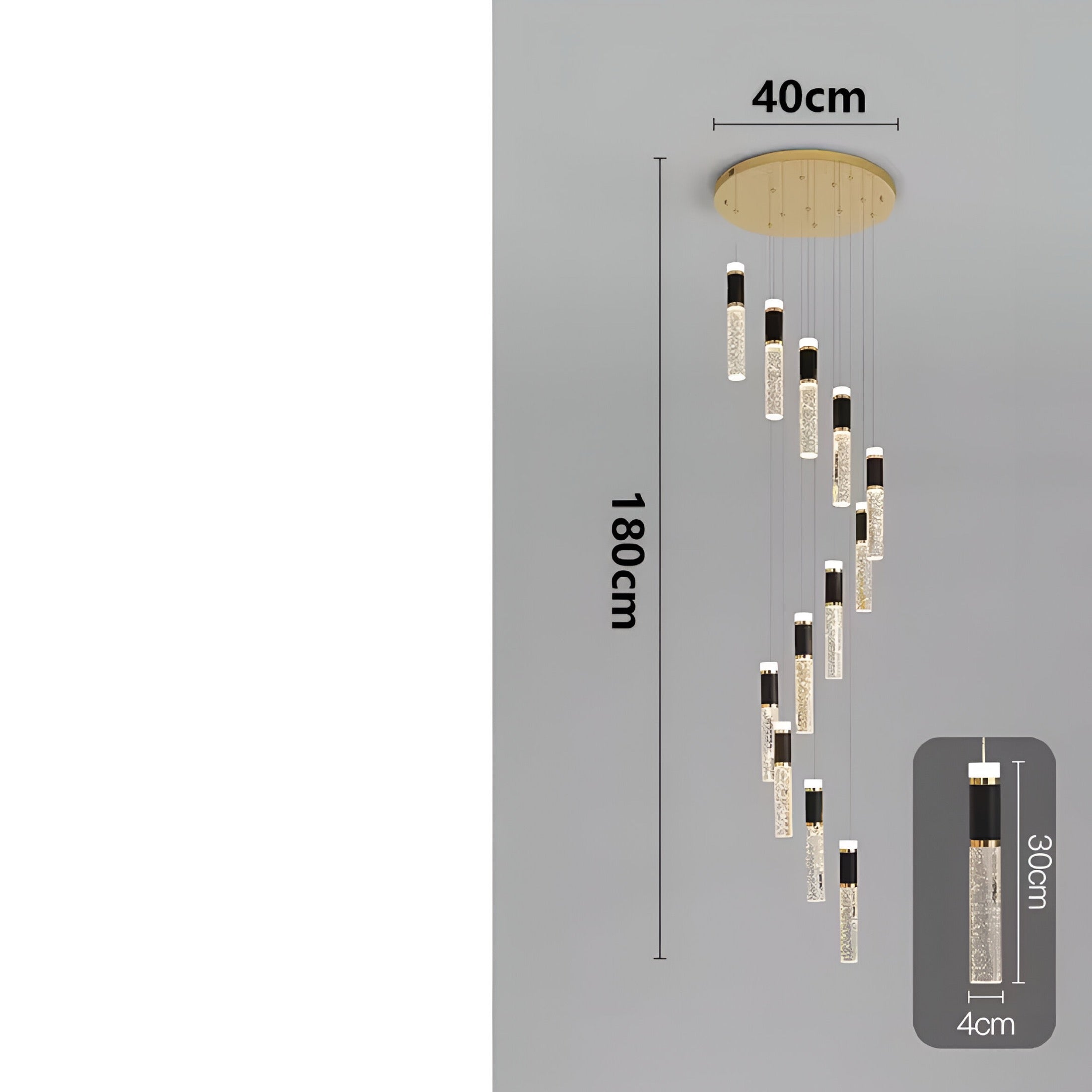 Designer chandelier Aste Deluxe
