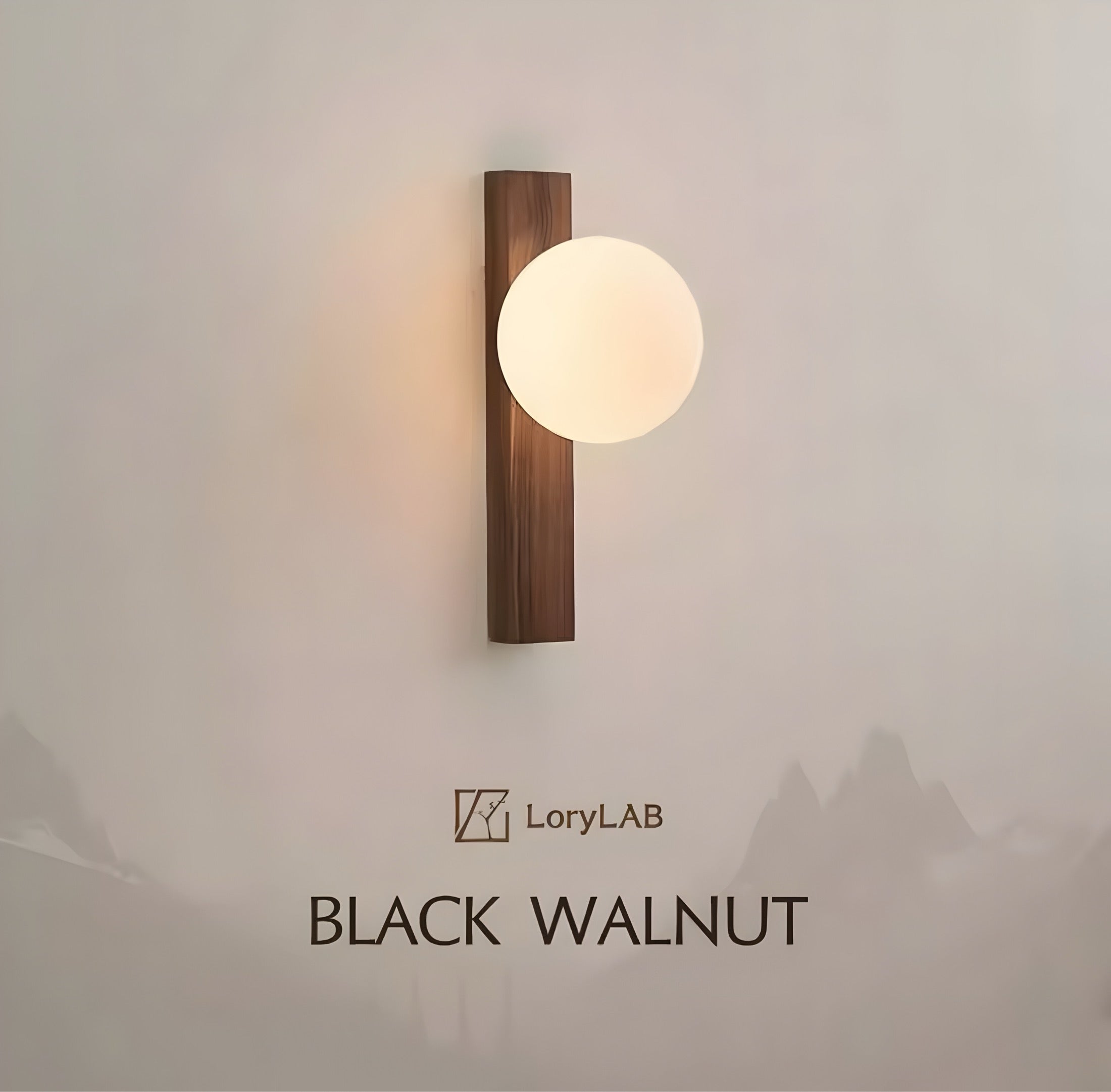 Wandleuchte Walnut Elegance