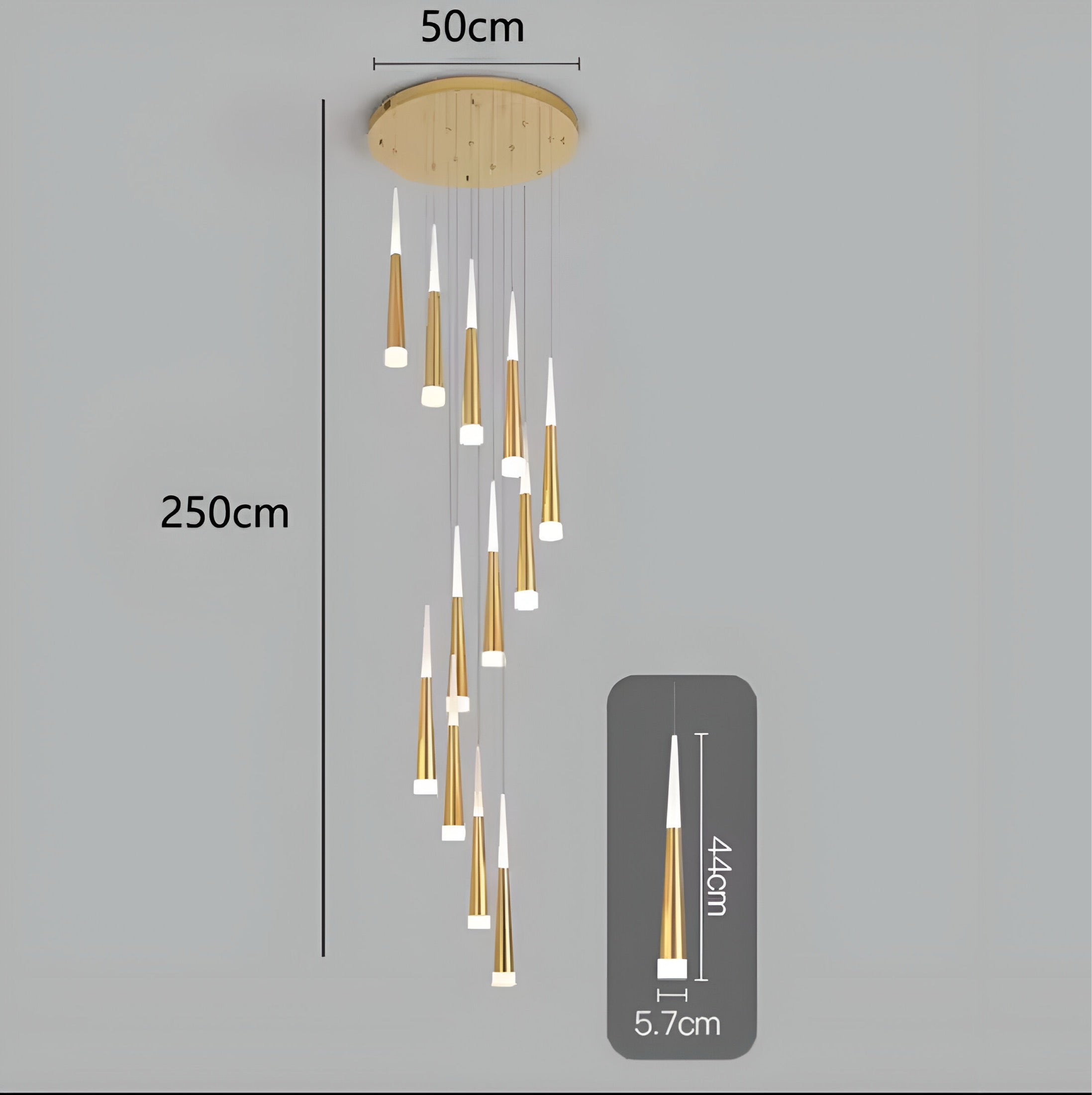 Duplex chandelier Cornet
