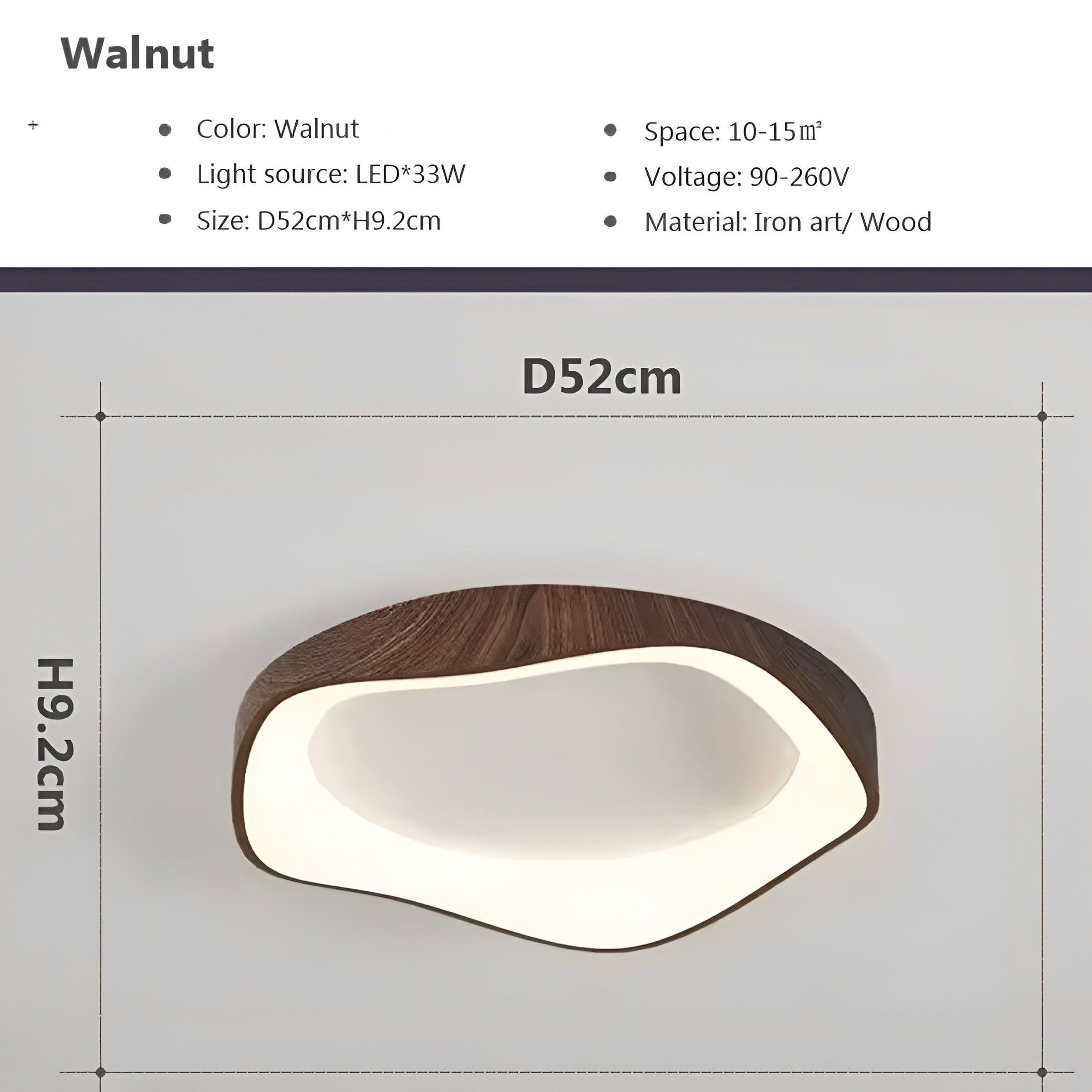 Wooden Lace ceiling lamp