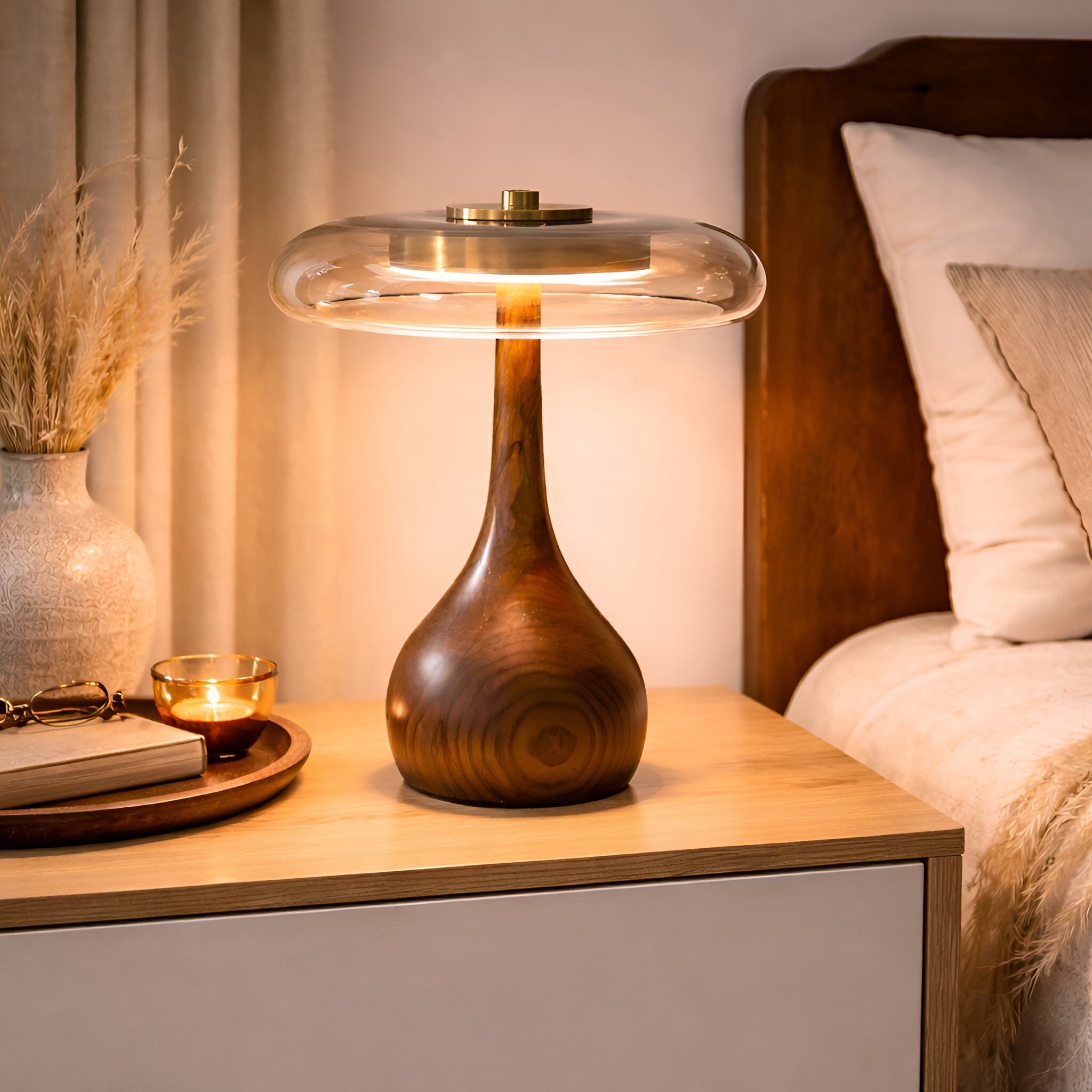 Tischlampe Legno Curvata