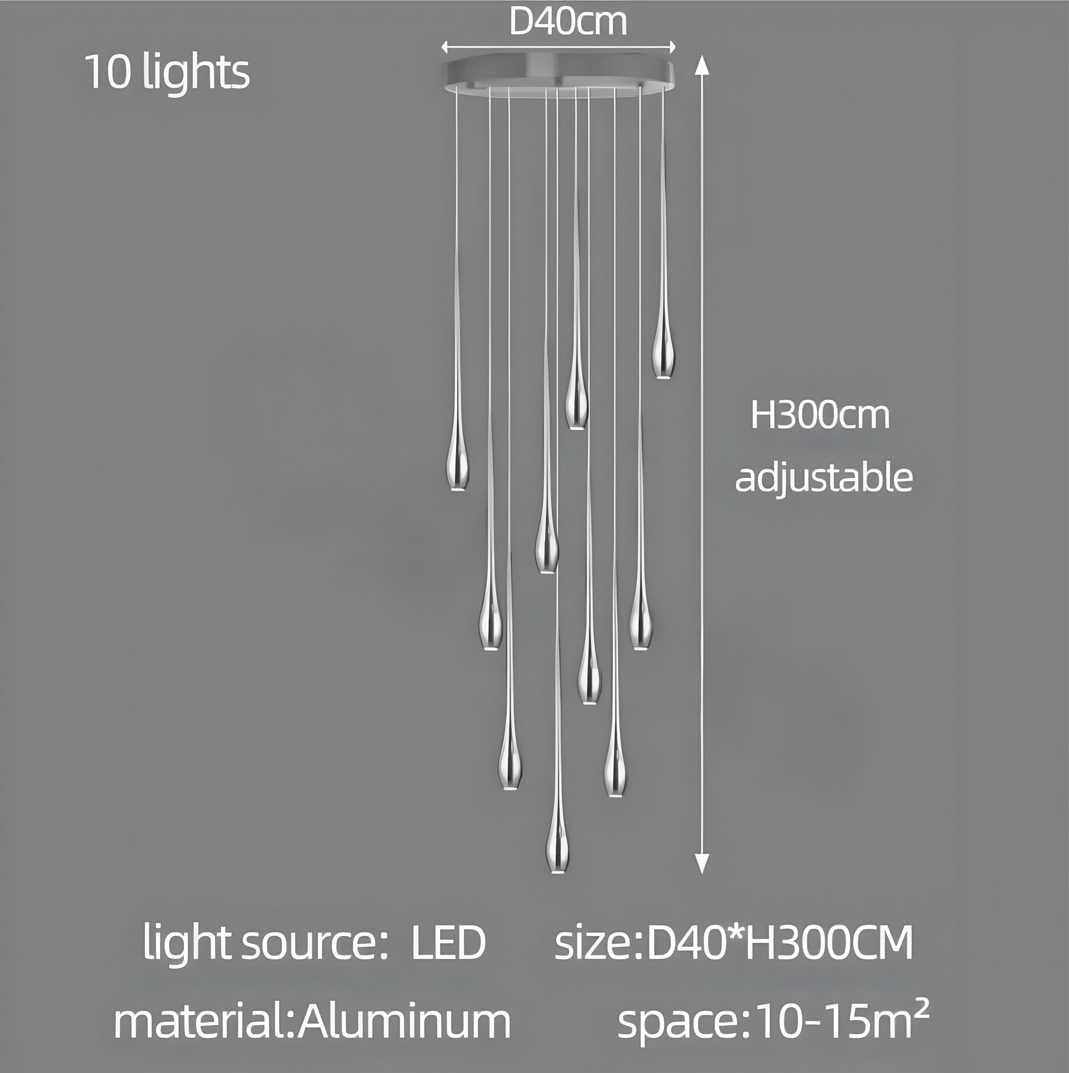 Designer chandelier Gambo