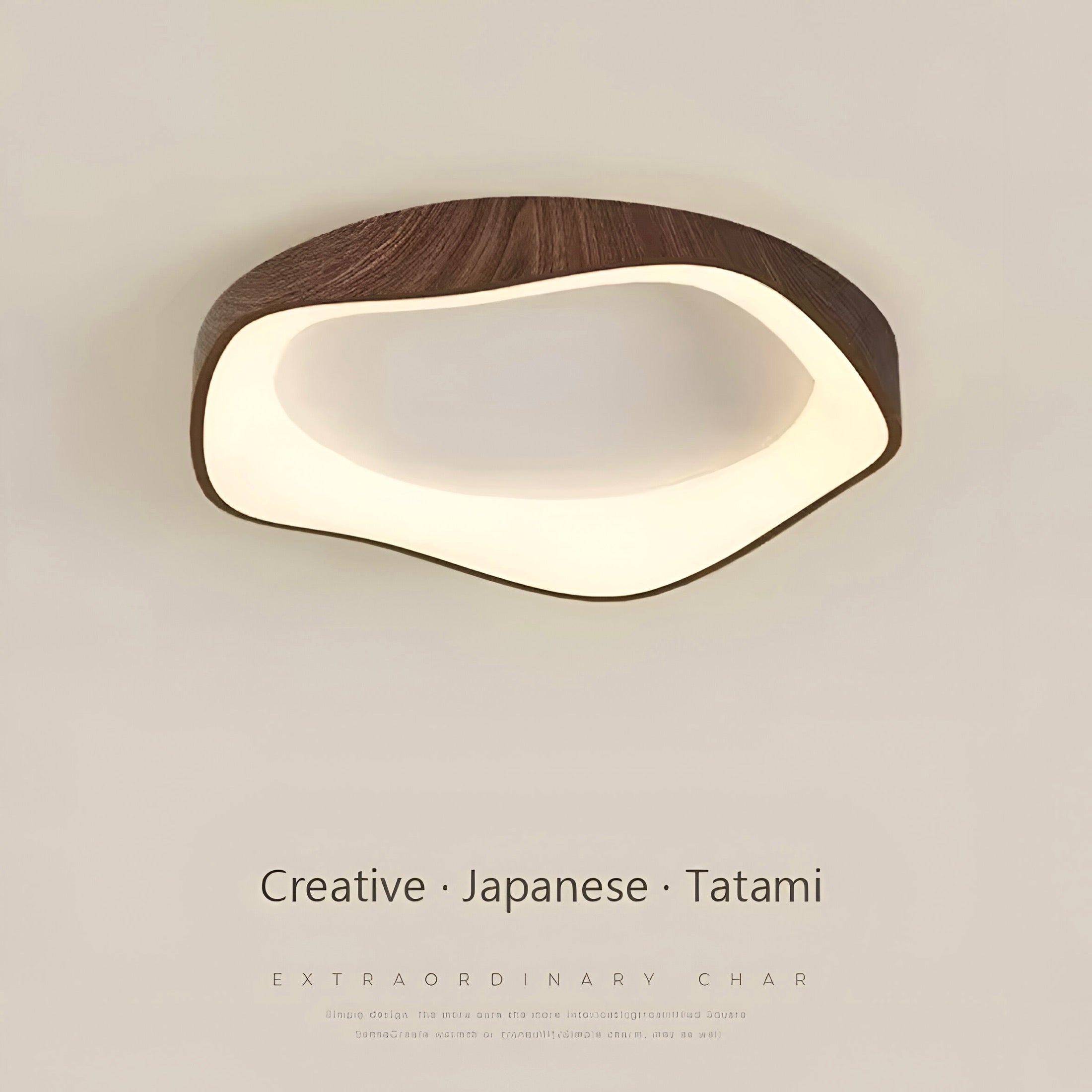 Wooden Lace ceiling lamp