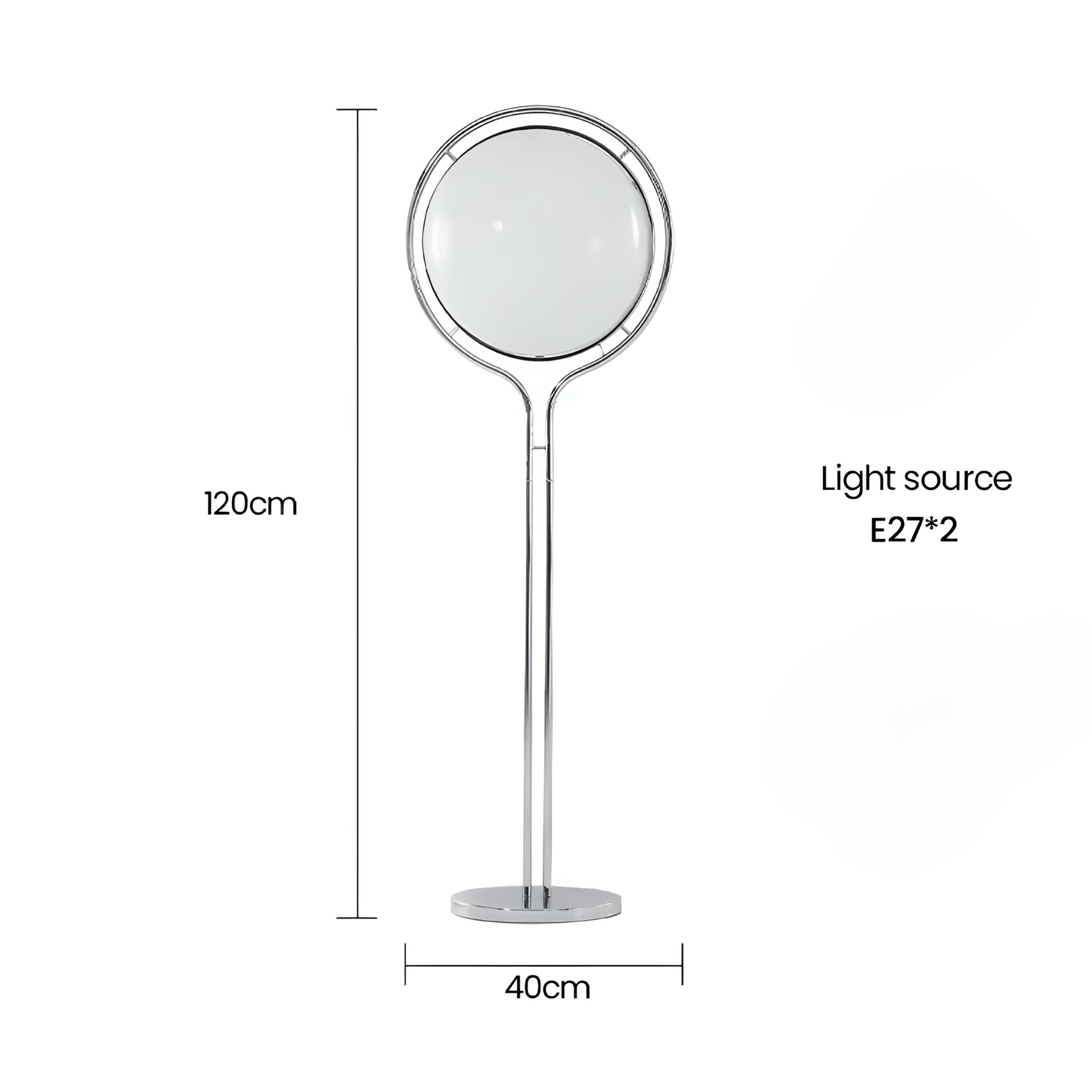Designer Stehlampe Globo Bianco