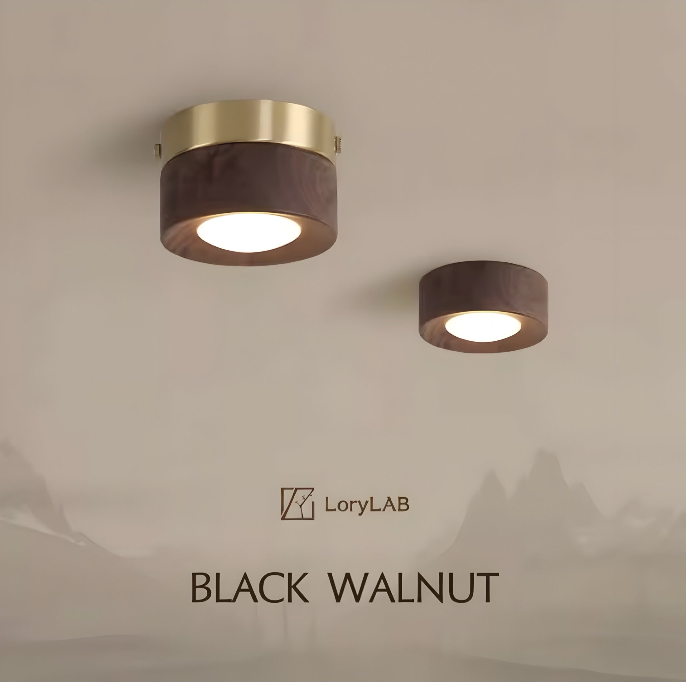 Deckenlampe Walnut Luxe - BUYnBLUE 