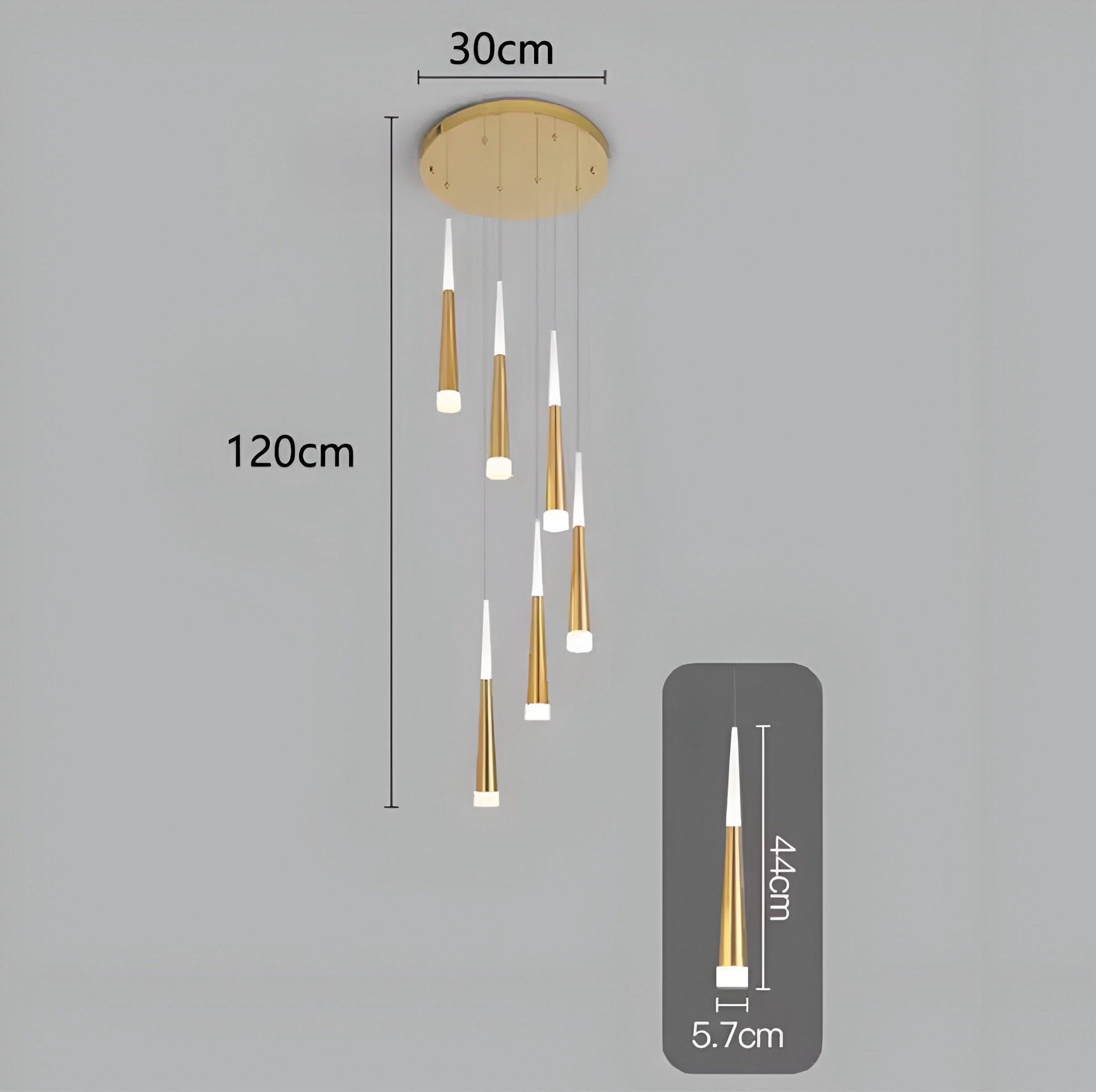 Duplex chandelier Cornet