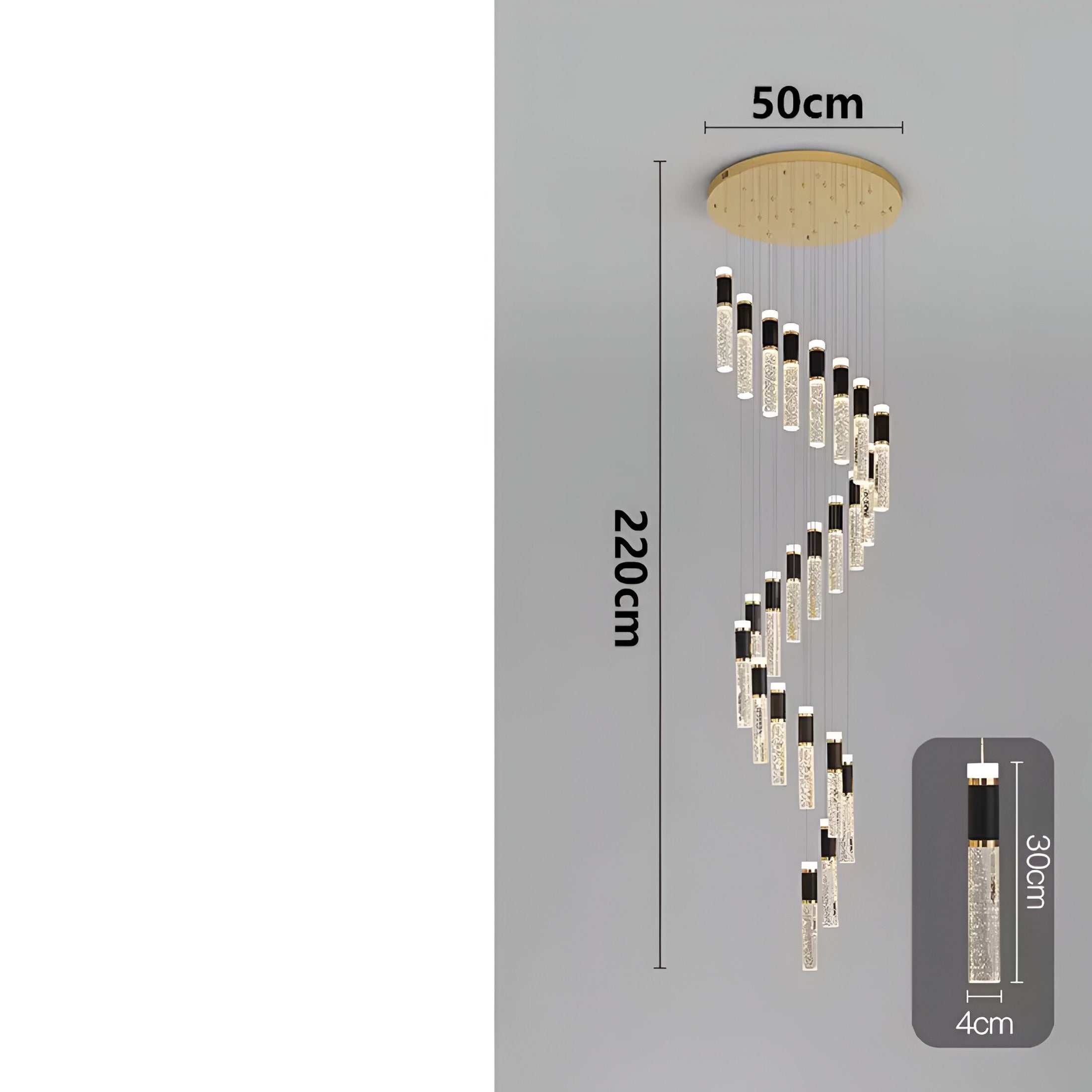 Designer chandelier Aste Deluxe