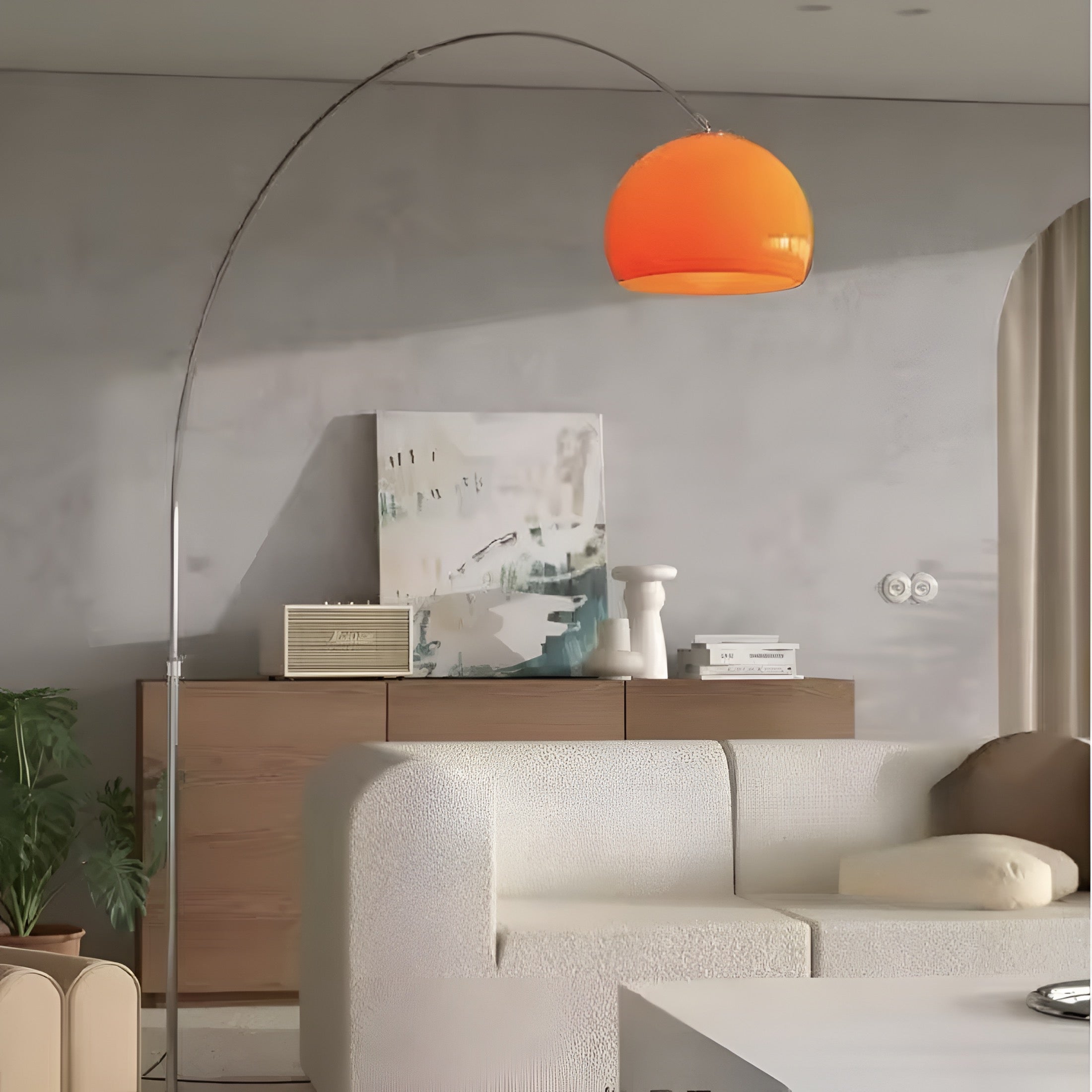 Bogen-Stehlampe Arancio