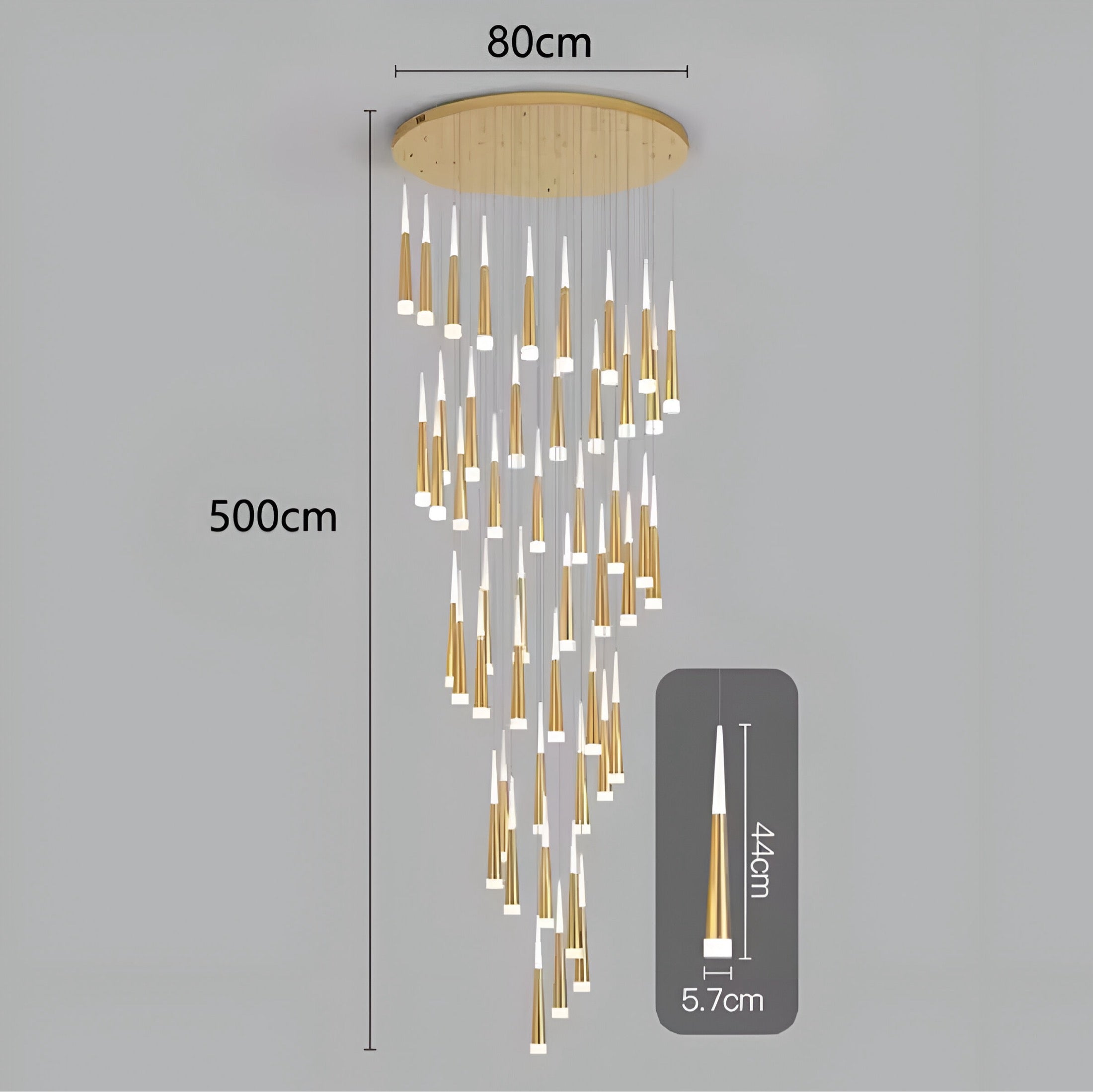 Duplex chandelier Cornet