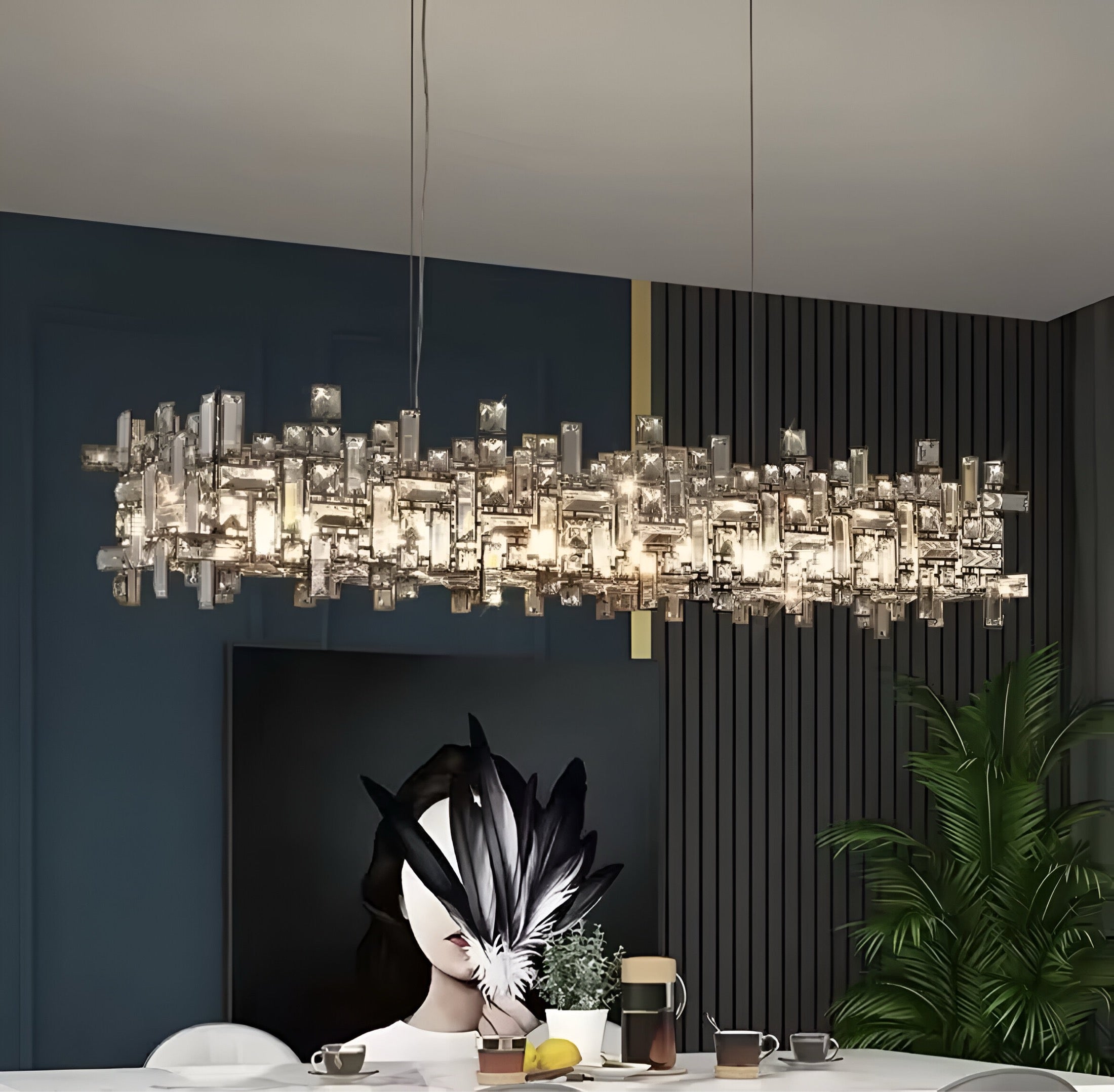 Cristallo Rettangolo pendant light