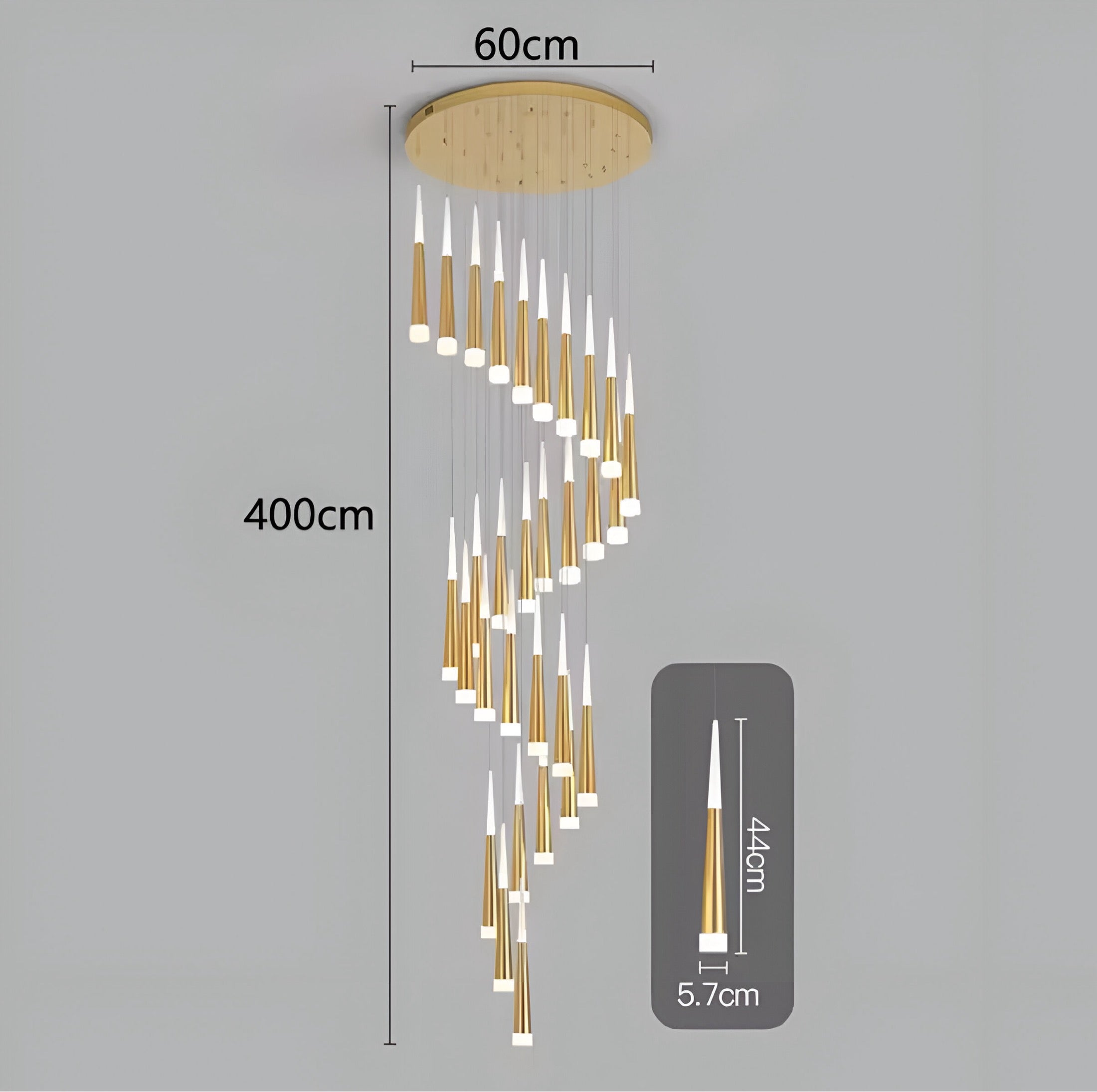 Duplex chandelier Cornet
